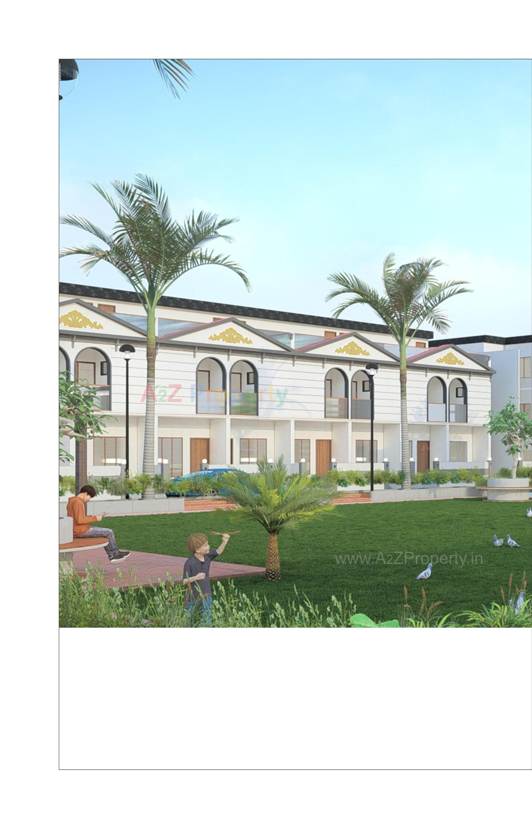 3D Elevation of real estate project Riviera Green Homes located at Sanand, Ahmedabad, Gujarat