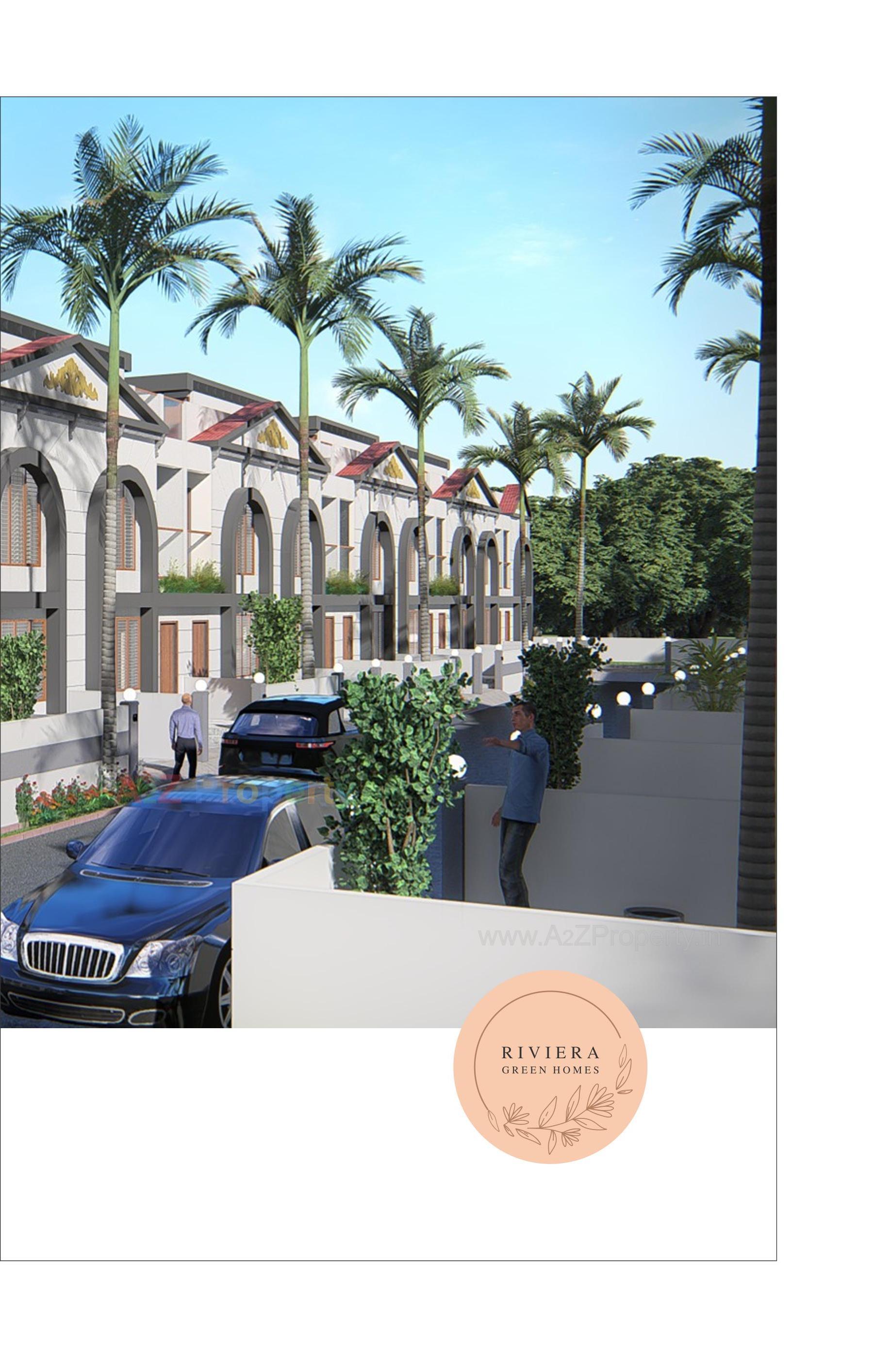 3D Elevation of real estate project Riviera Green Homes located at Sanand, Ahmedabad, Gujarat