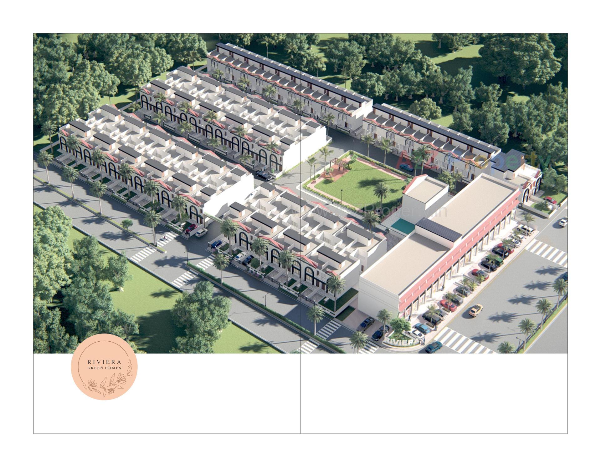 3D Elevation of real estate project Riviera Green Homes located at Sanand, Ahmedabad, Gujarat