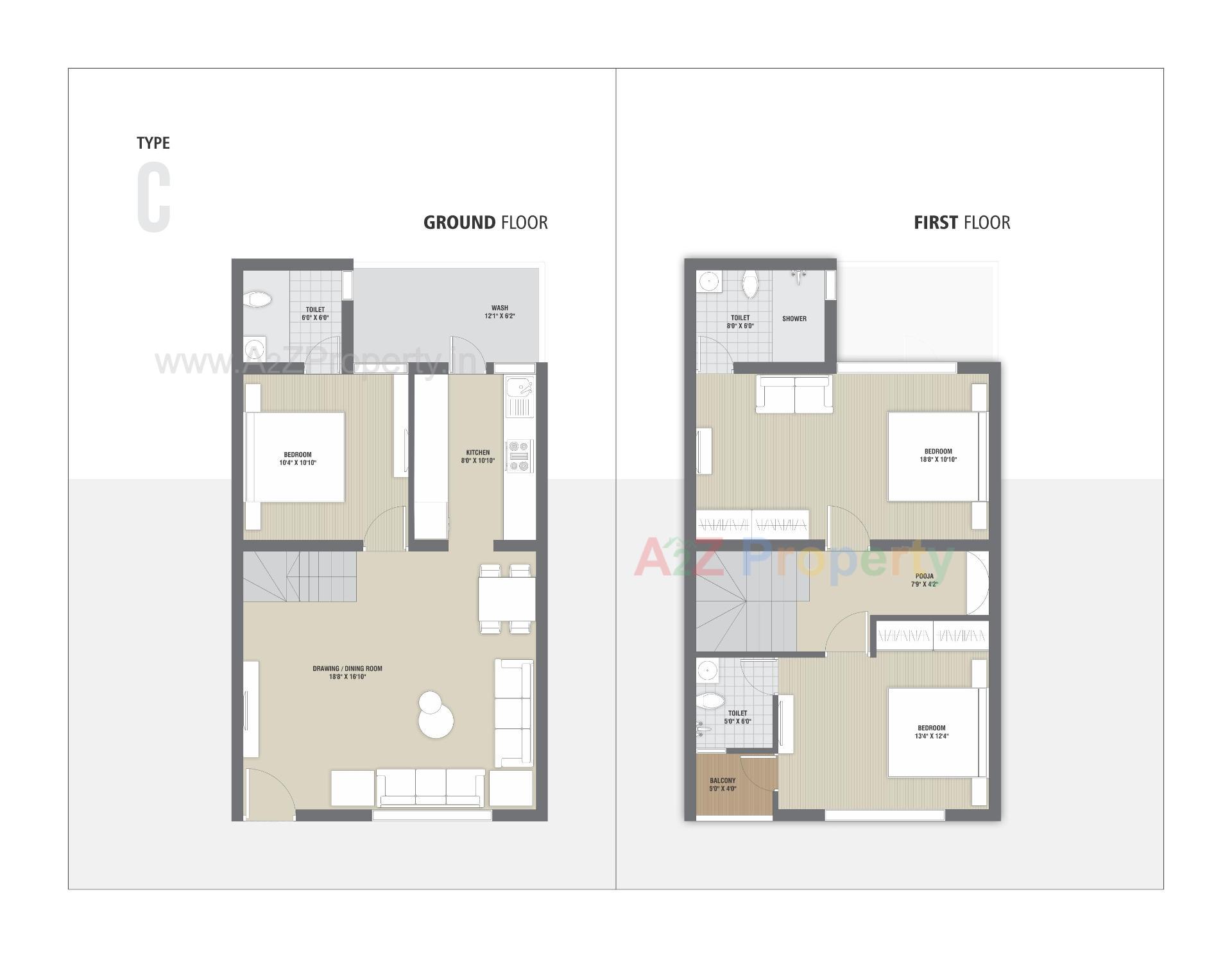 Layout of real estate project Riviera Green Homes located at Sanand, Ahmedabad, Gujarat