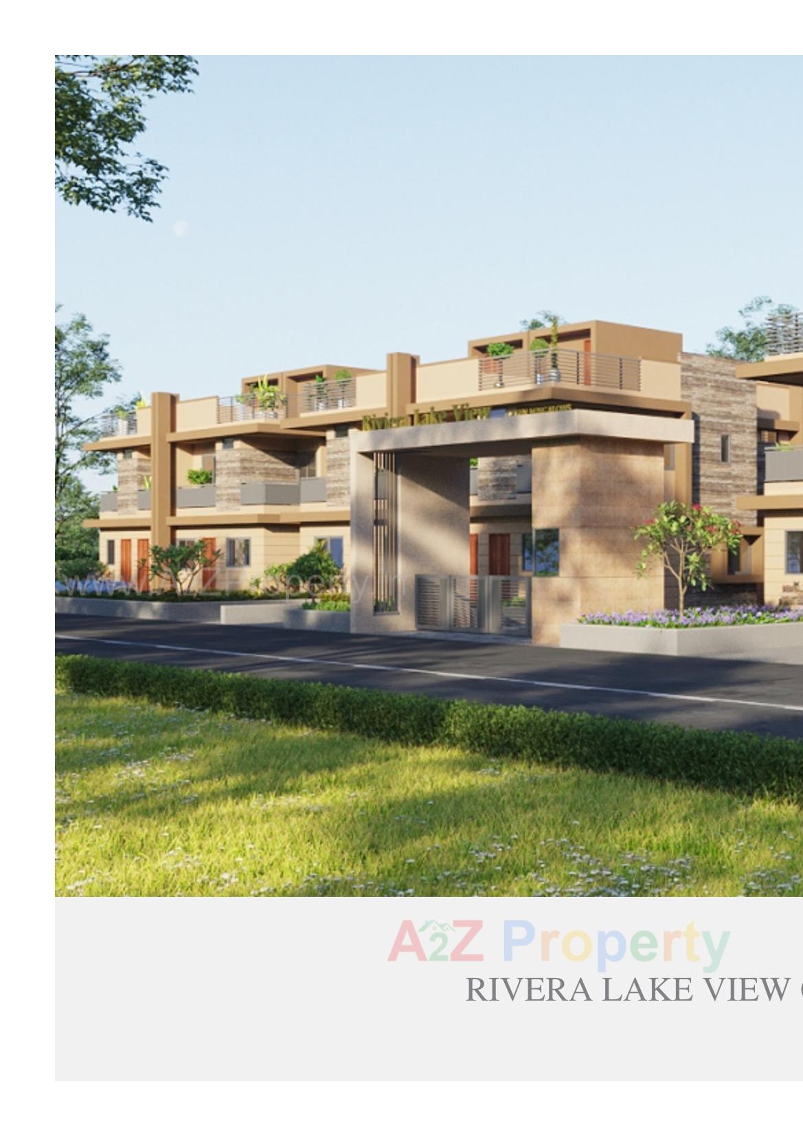 3D Elevation of real estate project Riviera Lake View Green Bunglows located at Sanand, Ahmedabad, Gujarat