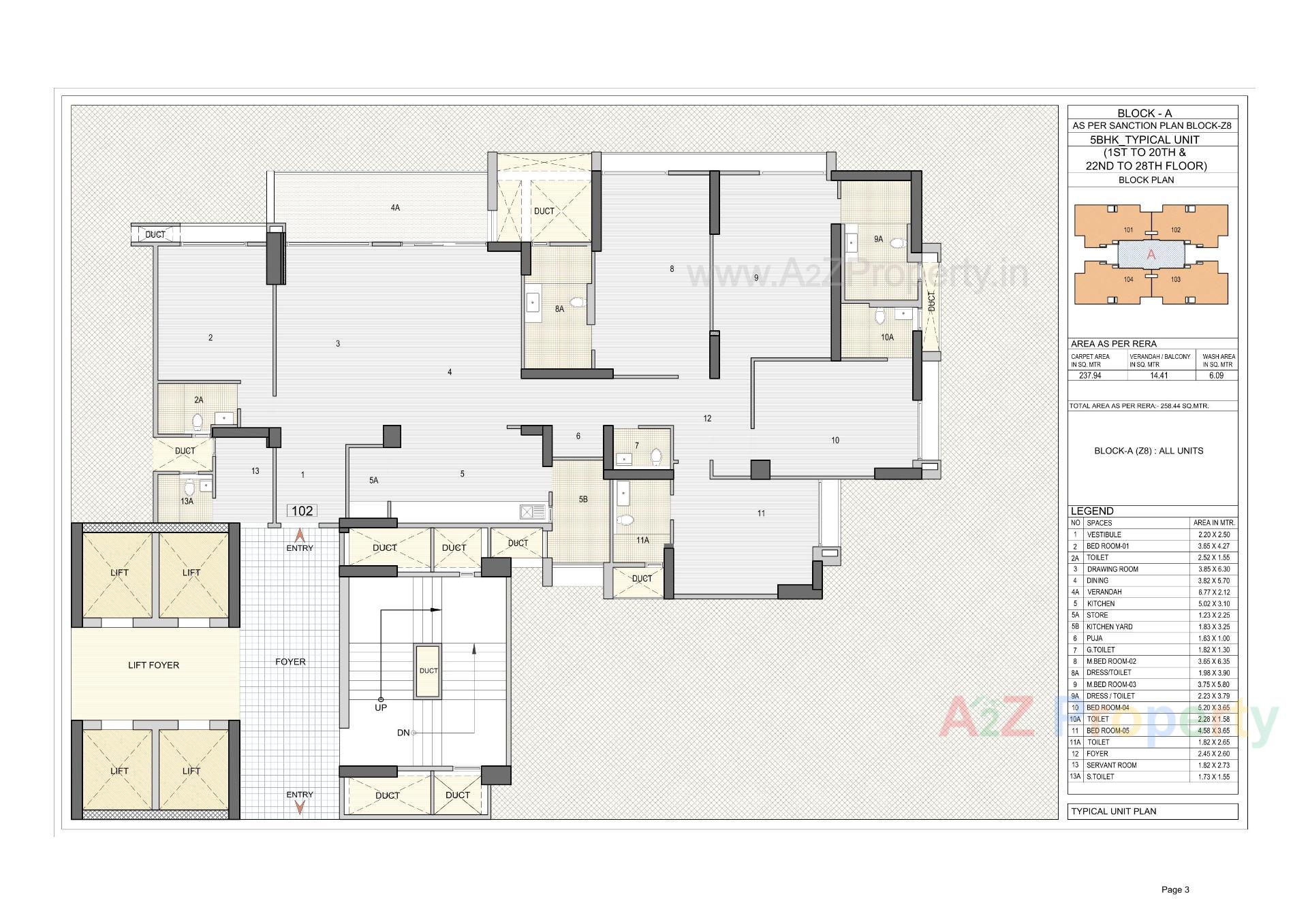 Layout of real estate project Riviera Majestica located at Shela, Ahmedabad, Gujarat