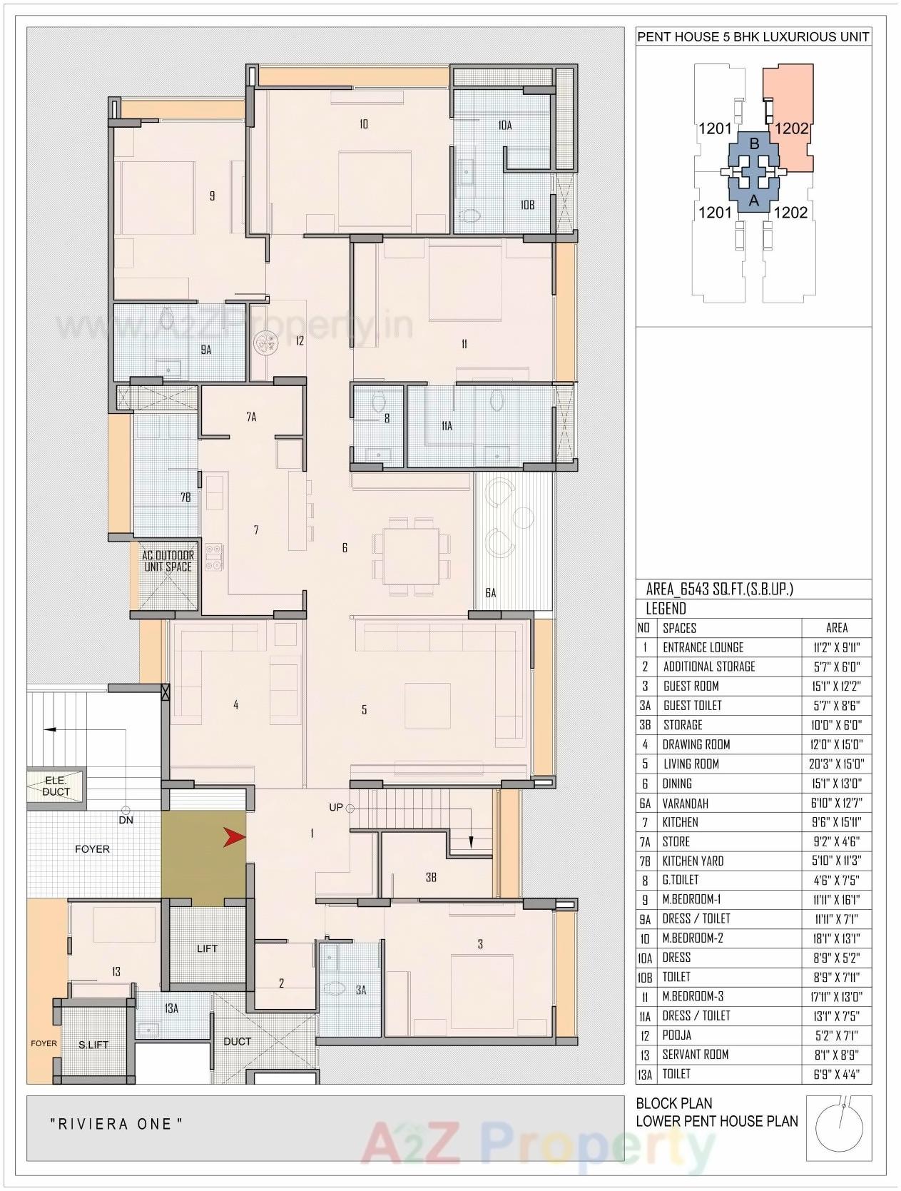 Layout of real estate project Riviera One located at City, Ahmedabad, Gujarat