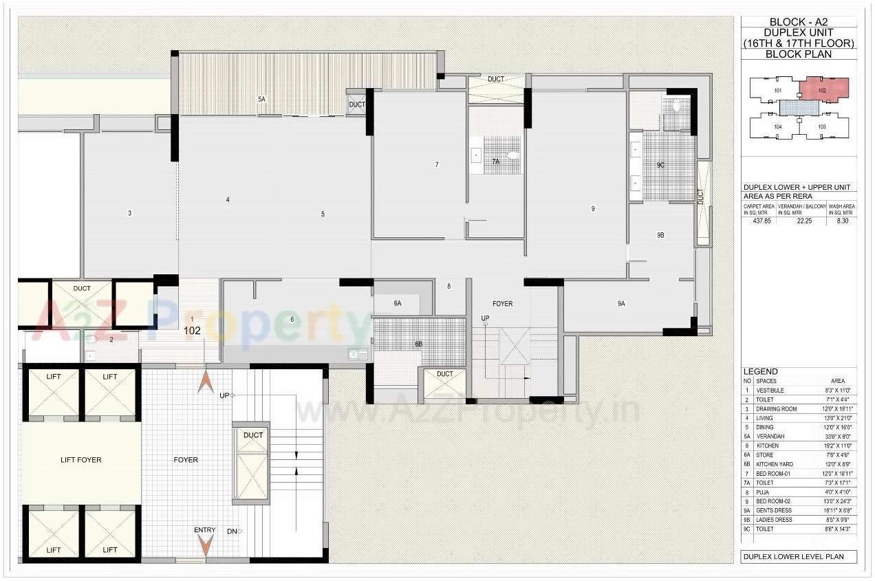 Layout of real estate project Riviera Woods located at Shela, Ahmedabad, Gujarat