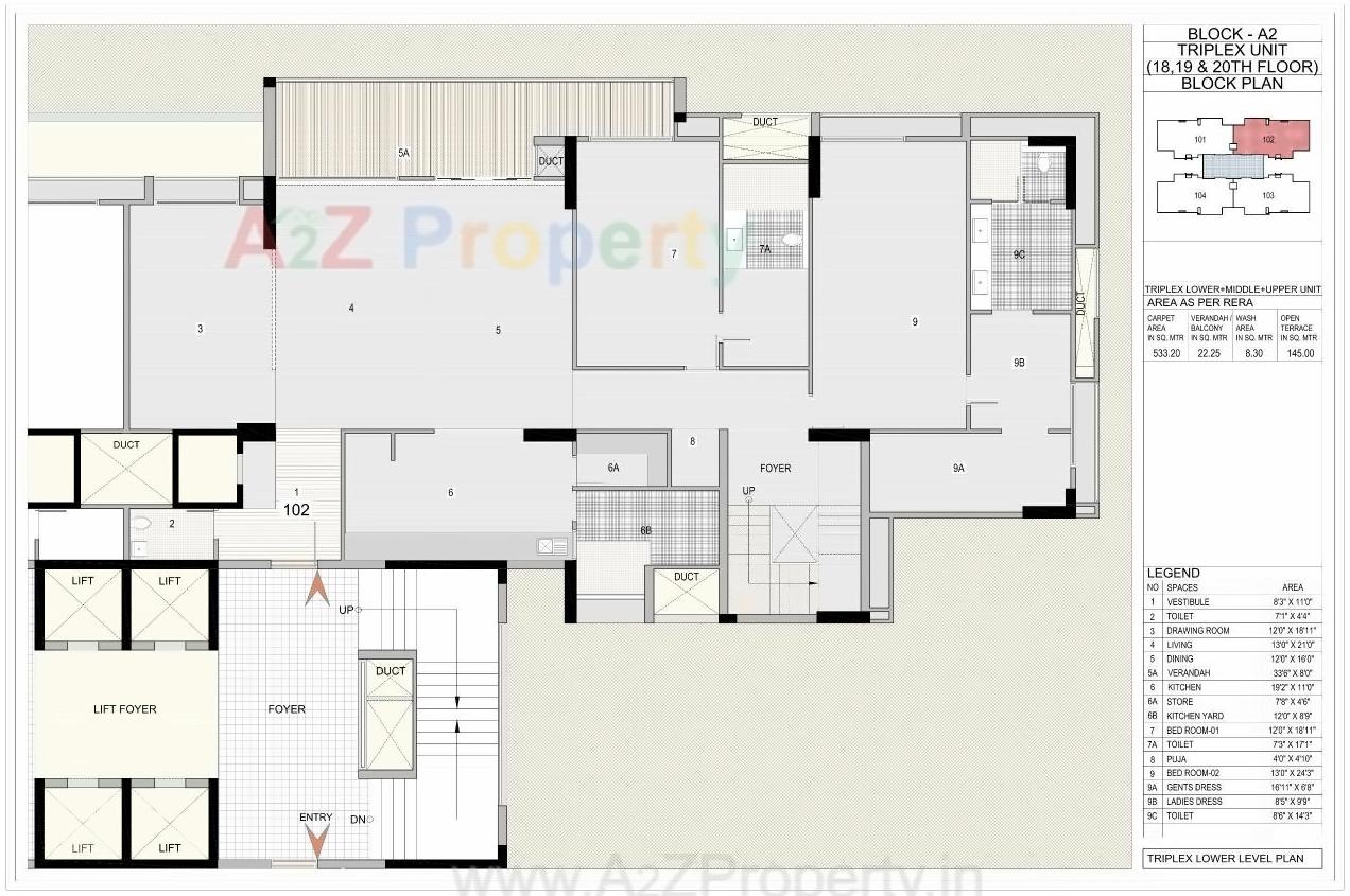 Layout of real estate project Riviera Woods located at Shela, Ahmedabad, Gujarat