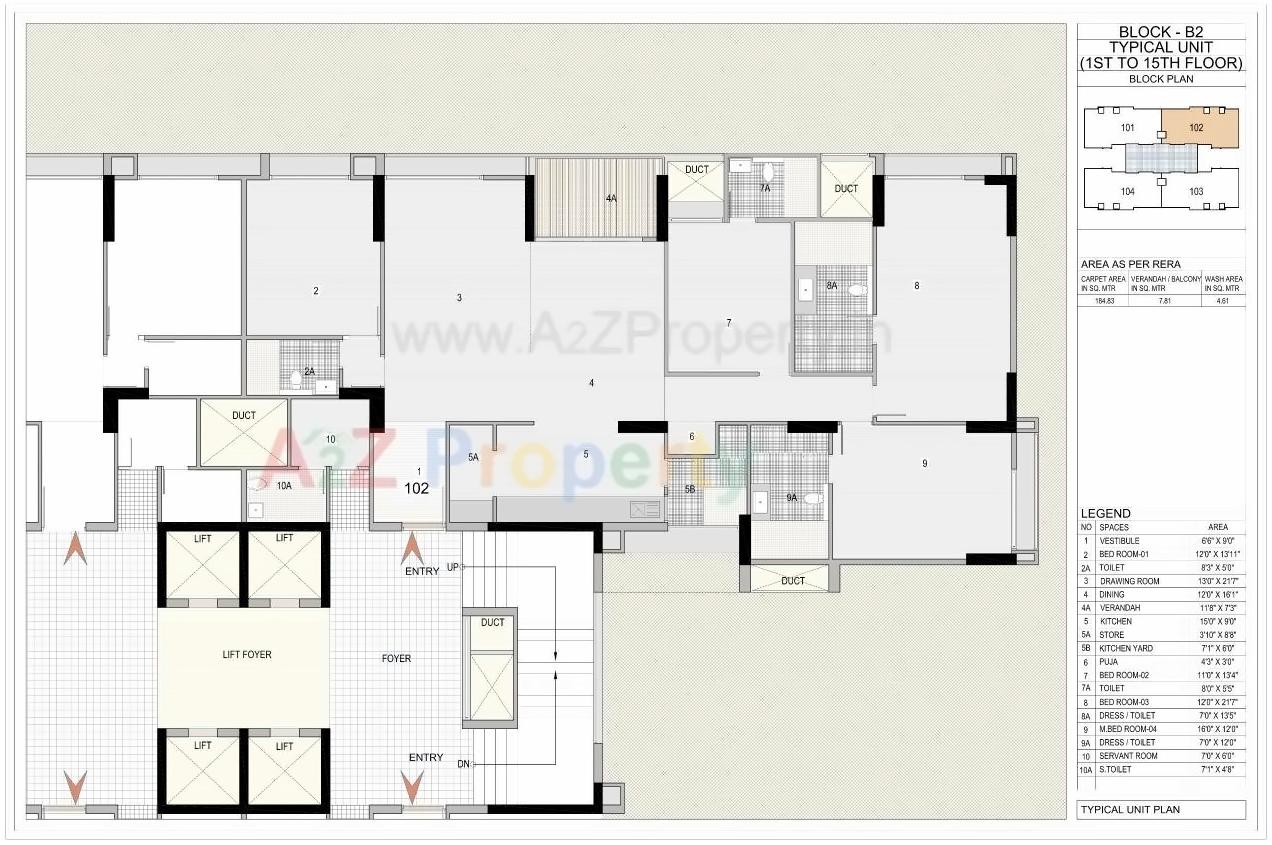 Layout of real estate project Riviera Woods located at Shela, Ahmedabad, Gujarat