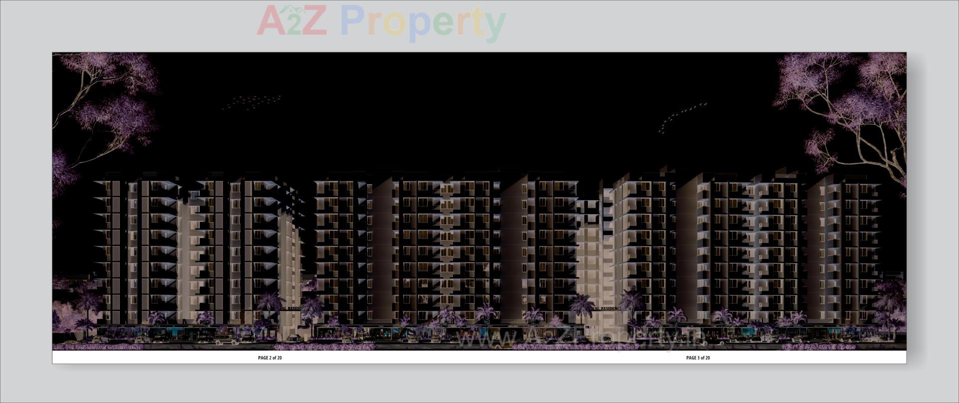 3D Elevation of real estate project Riyal Residency located at Ramol, Ahmedabad, Gujarat