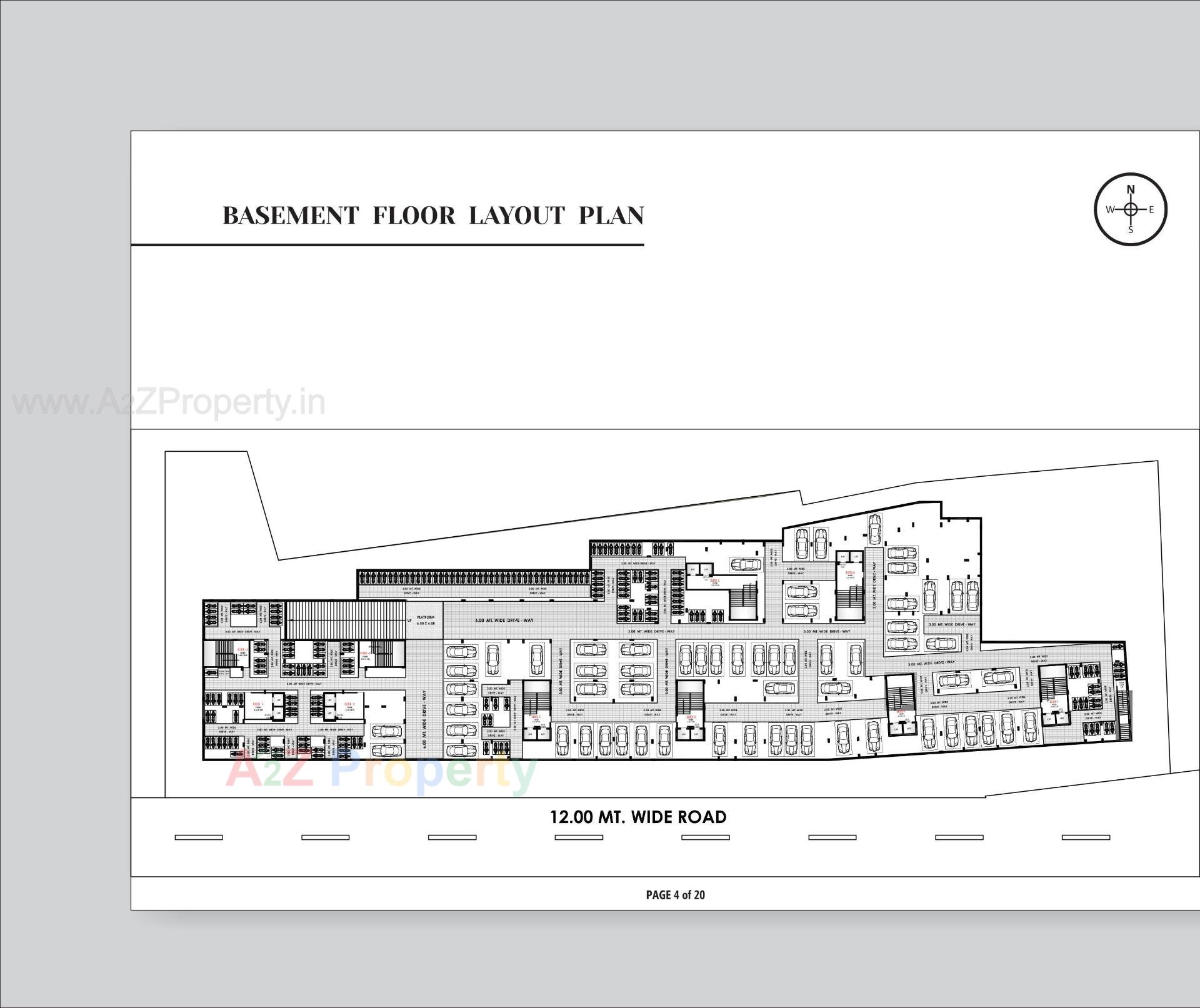 Layout of real estate project Riyal Residency located at Ramol, Ahmedabad, Gujarat