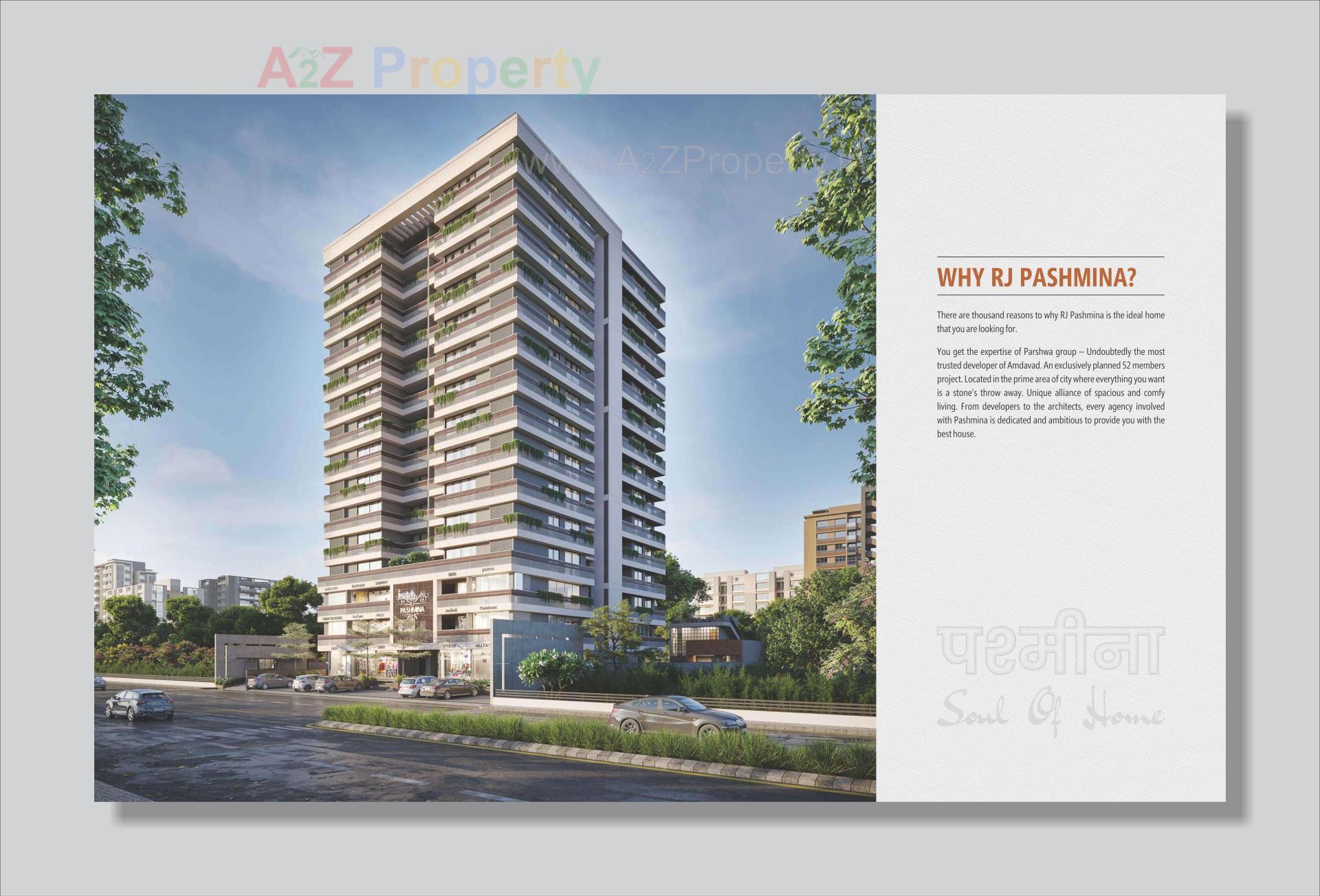 3D Elevation of real estate project Rj Pashmina located at Chandkheda, Ahmedabad, Gujarat