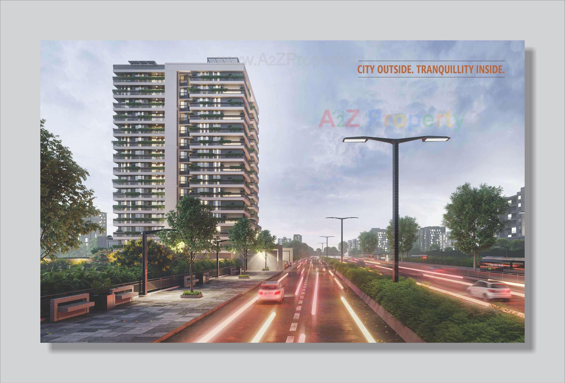 3D Elevation of real estate project Rj Pashmina located at Chandkheda, Ahmedabad, Gujarat