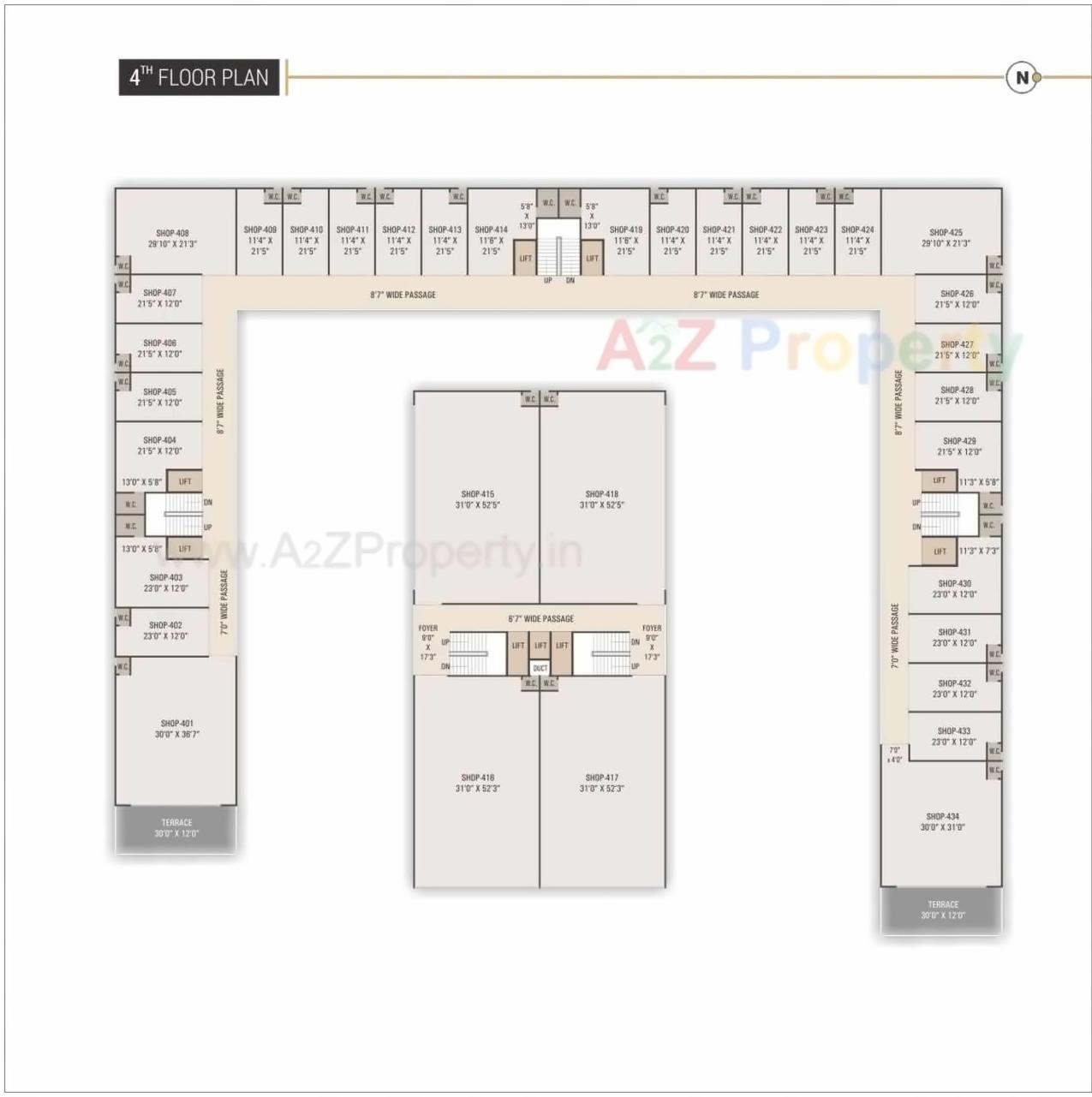 Layout of real estate project Rosevill Sky located at Naroda, Ahmedabad, Gujarat