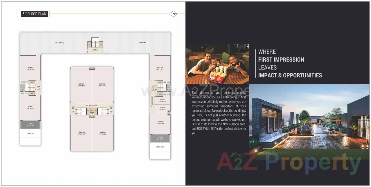 Layout of real estate project Rosevill Sky located at Naroda, Ahmedabad, Gujarat
