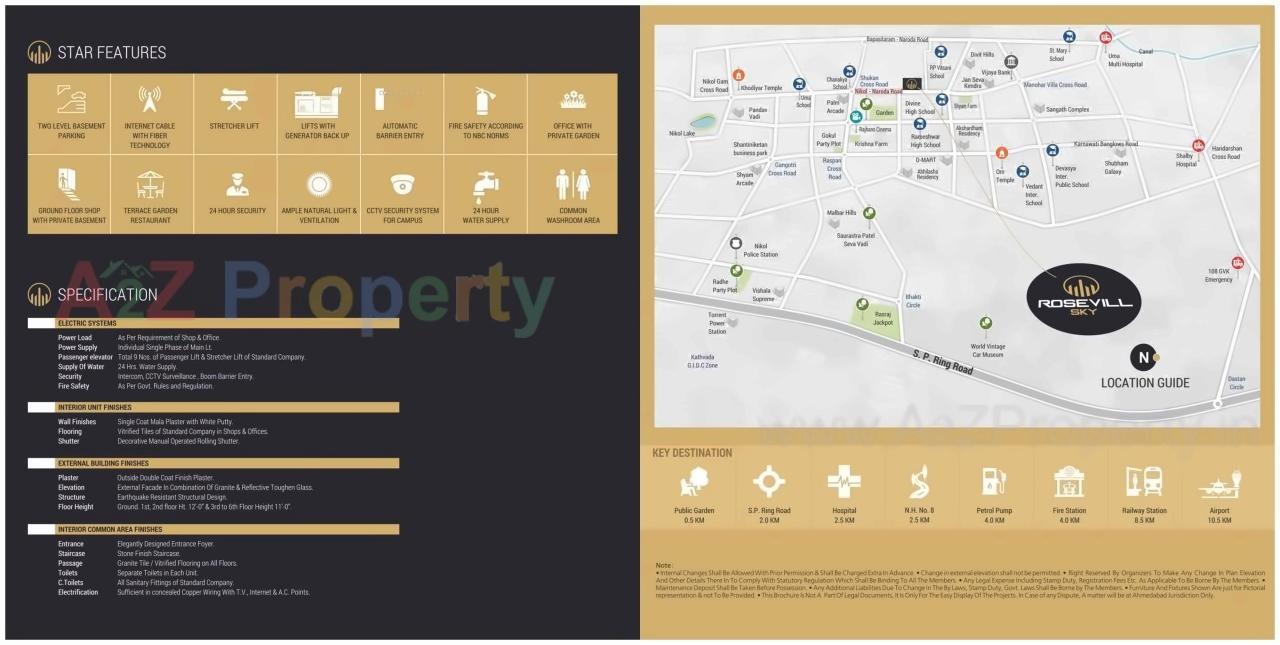  of real estate project Rosevill Sky located at Naroda, Ahmedabad, Gujarat