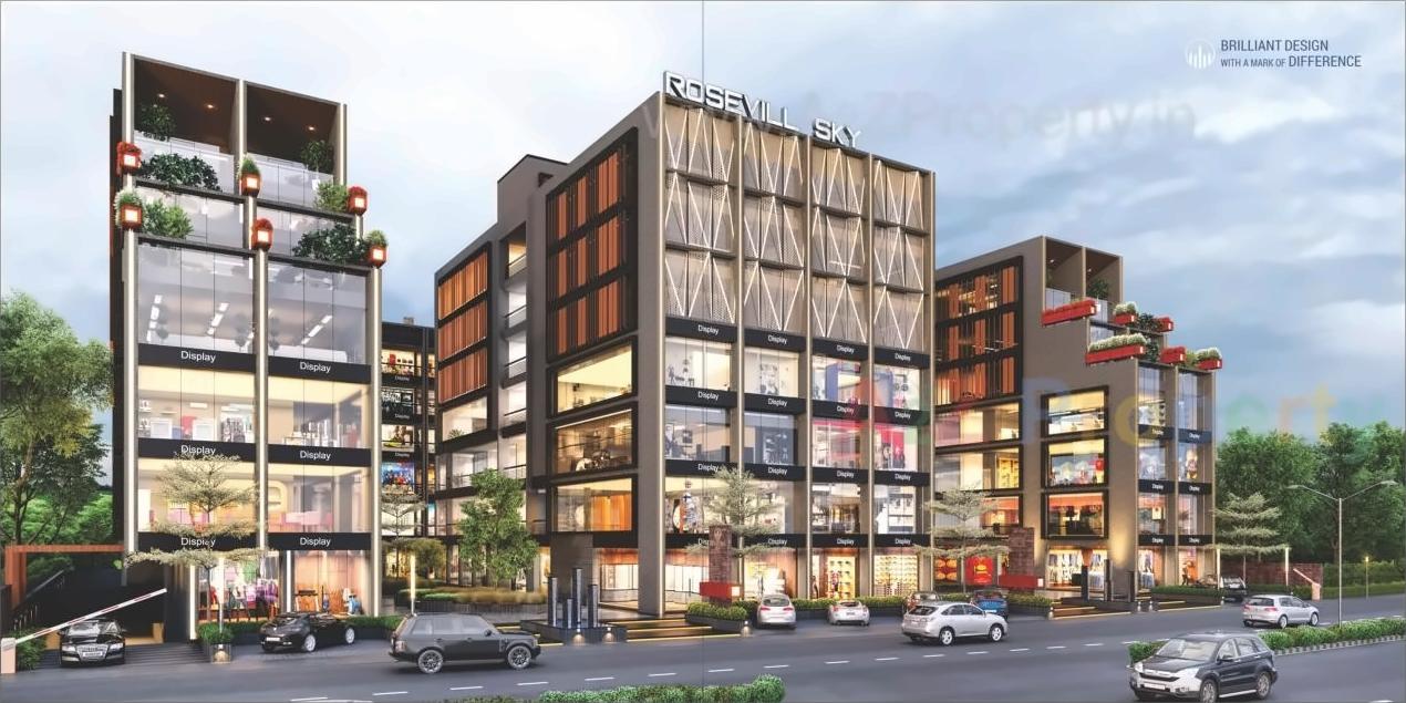 3D Elevation of real estate project Rosevill Sky located at Naroda, Ahmedabad, Gujarat