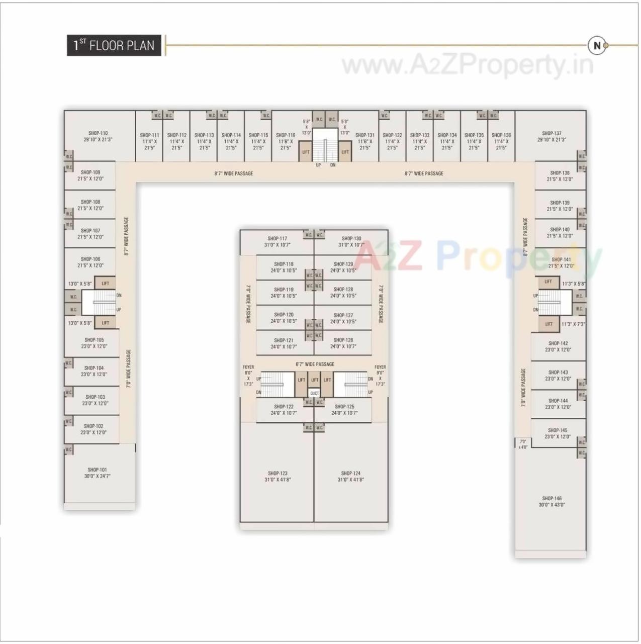 Layout of real estate project Rosevill Sky located at Naroda, Ahmedabad, Gujarat