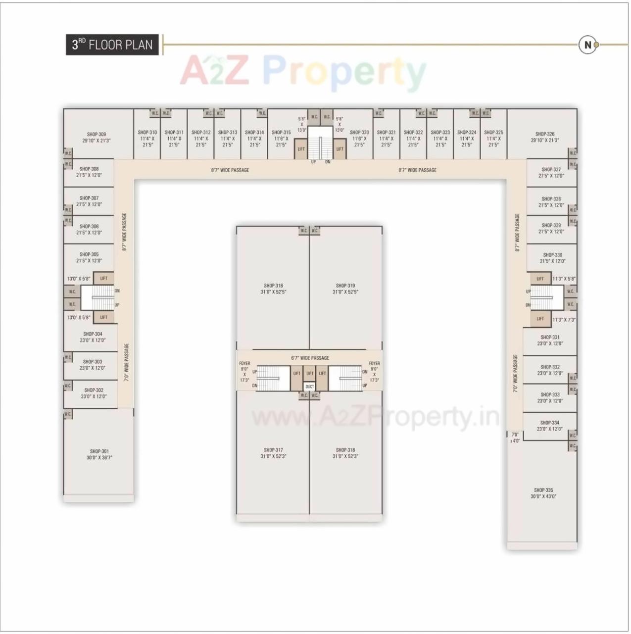 Layout of real estate project Rosevill Sky located at Naroda, Ahmedabad, Gujarat