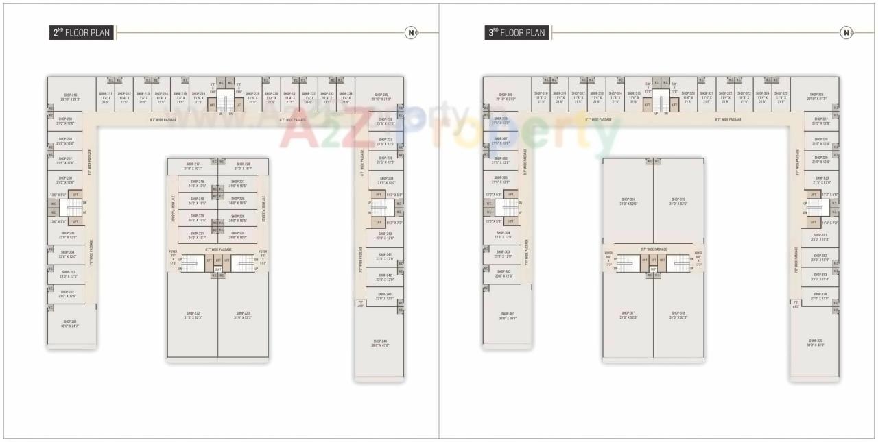 Layout of real estate project Rosevill Sky located at Naroda, Ahmedabad, Gujarat