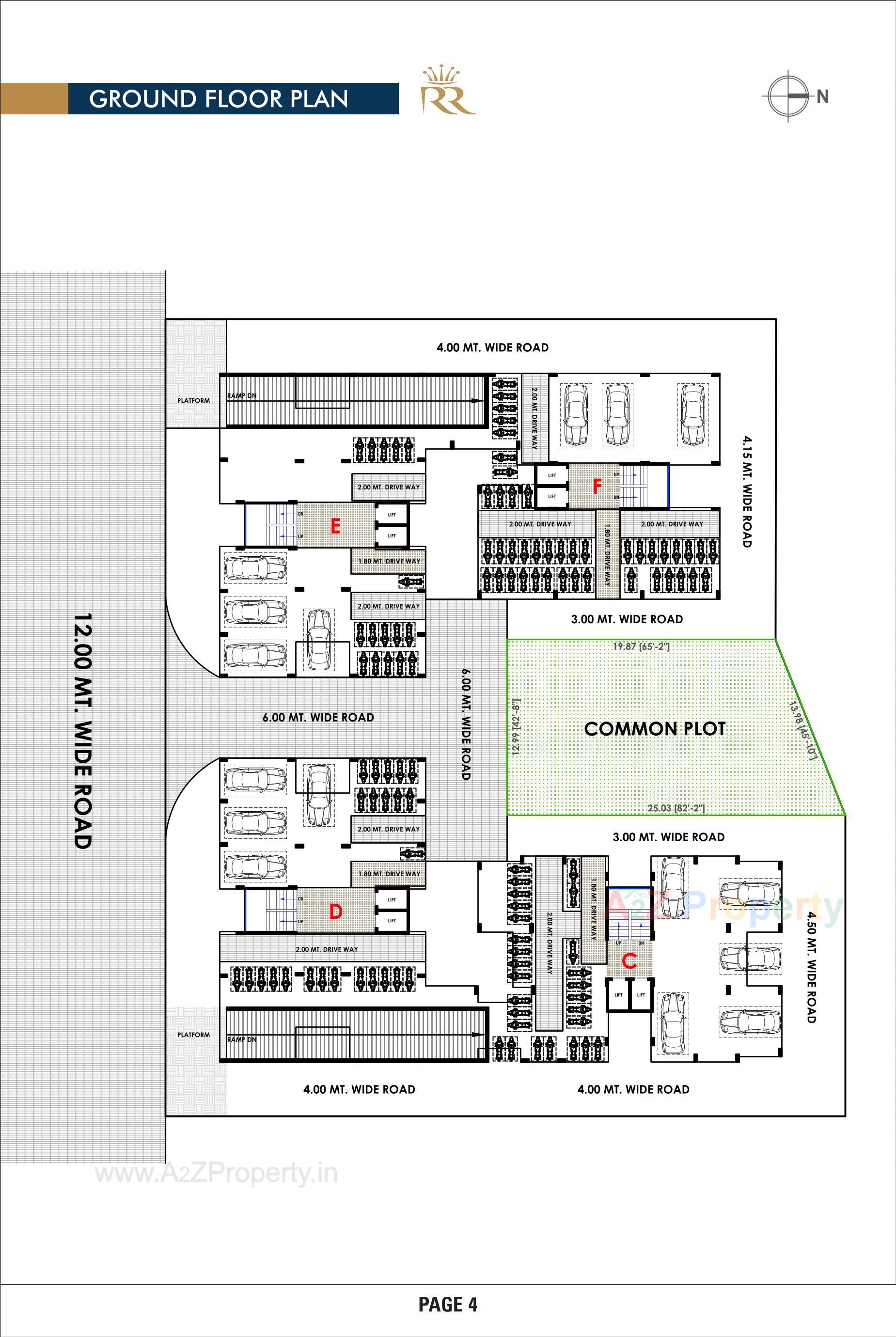 Layout of real estate project Royal City located at Naroda, Ahmedabad, Gujarat
