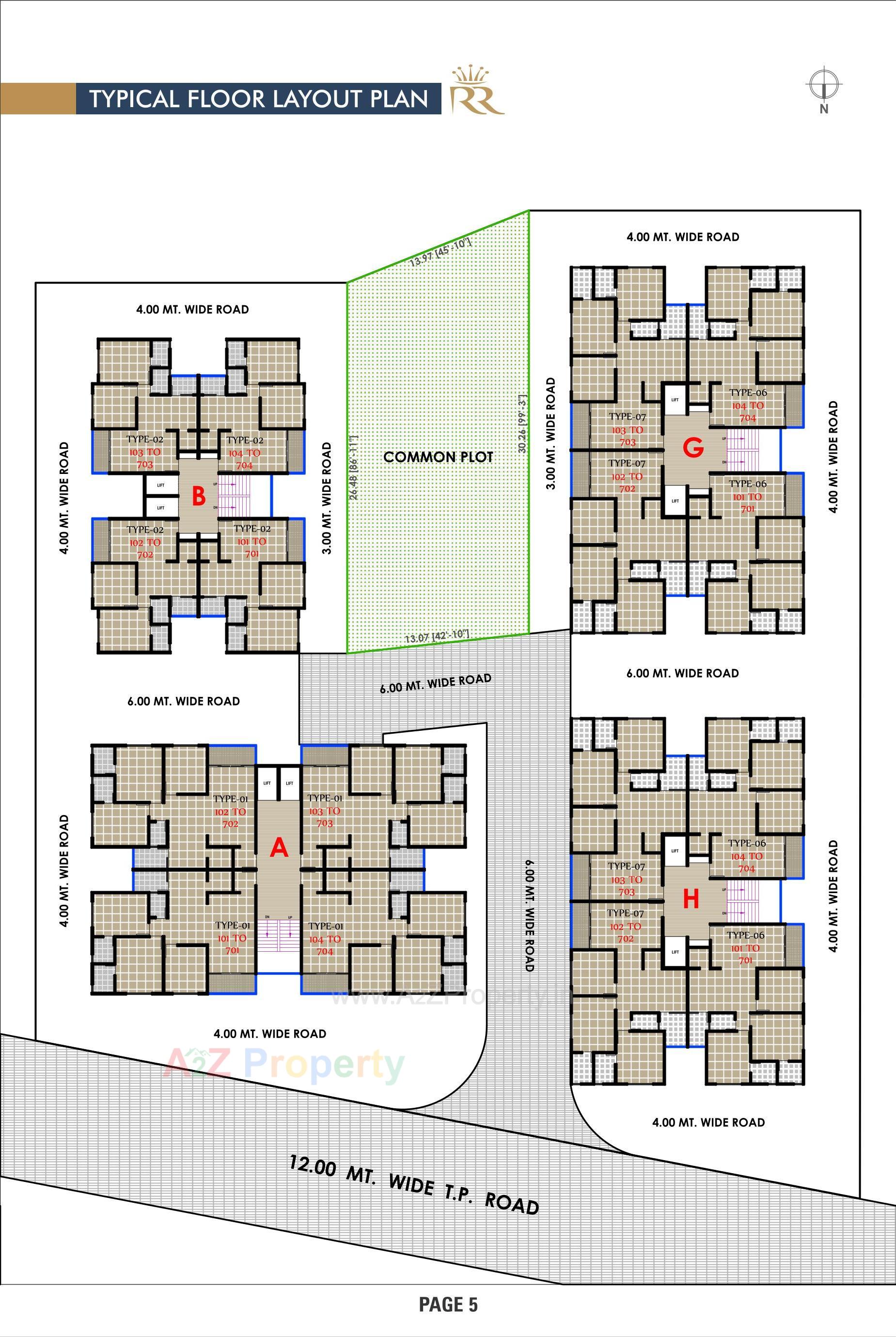 Layout of real estate project Royal City located at Ahmedabad, Ahmedabad, Gujarat