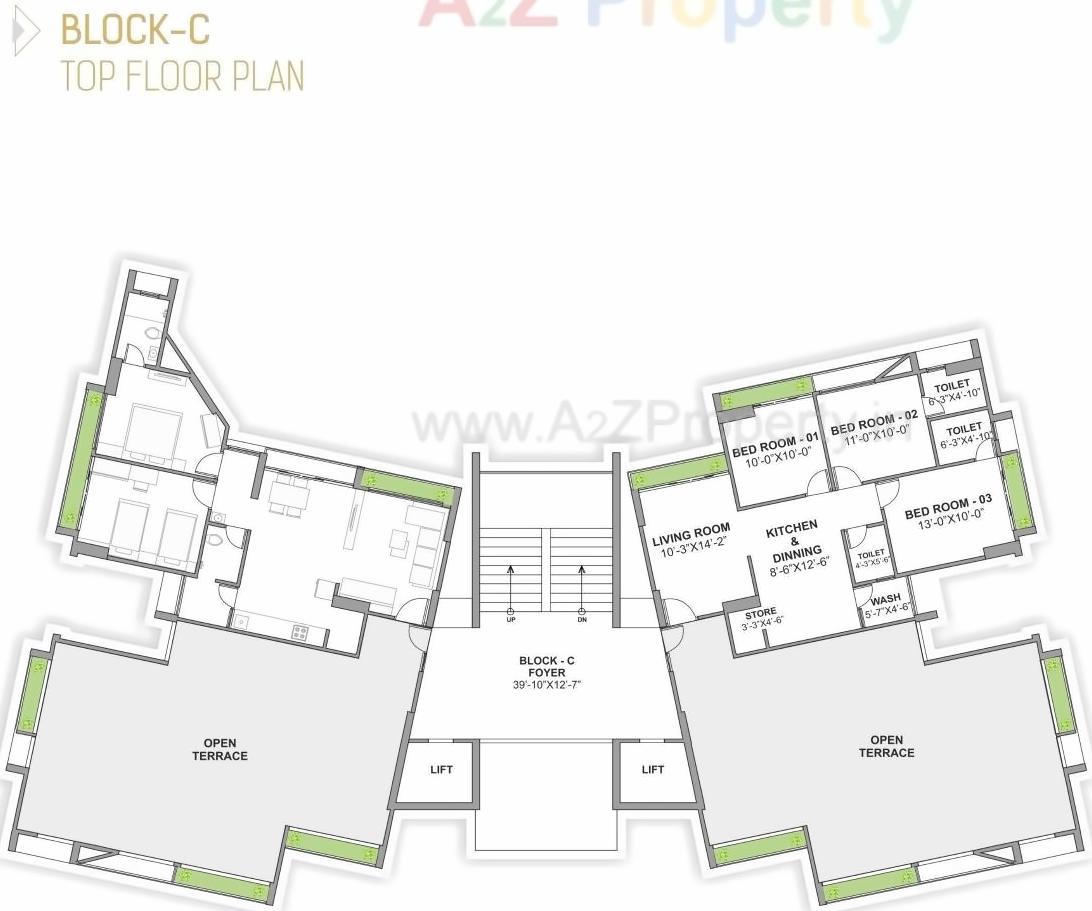 Layout of real estate project Royal Heights located at Gota, Ahmedabad, Gujarat