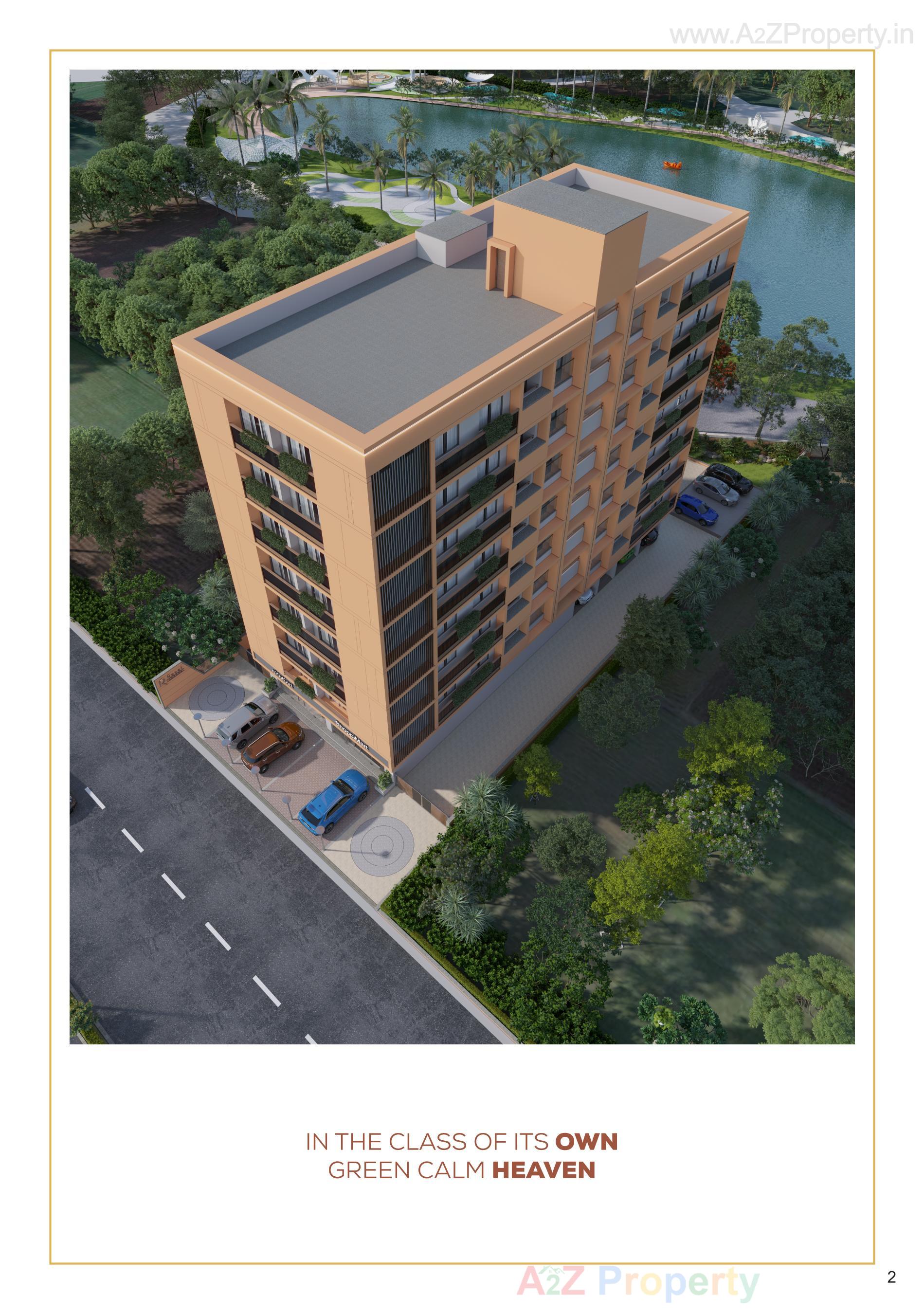 3D Elevation of real estate project Royal Lakend located at Gota, Ahmedabad, Gujarat