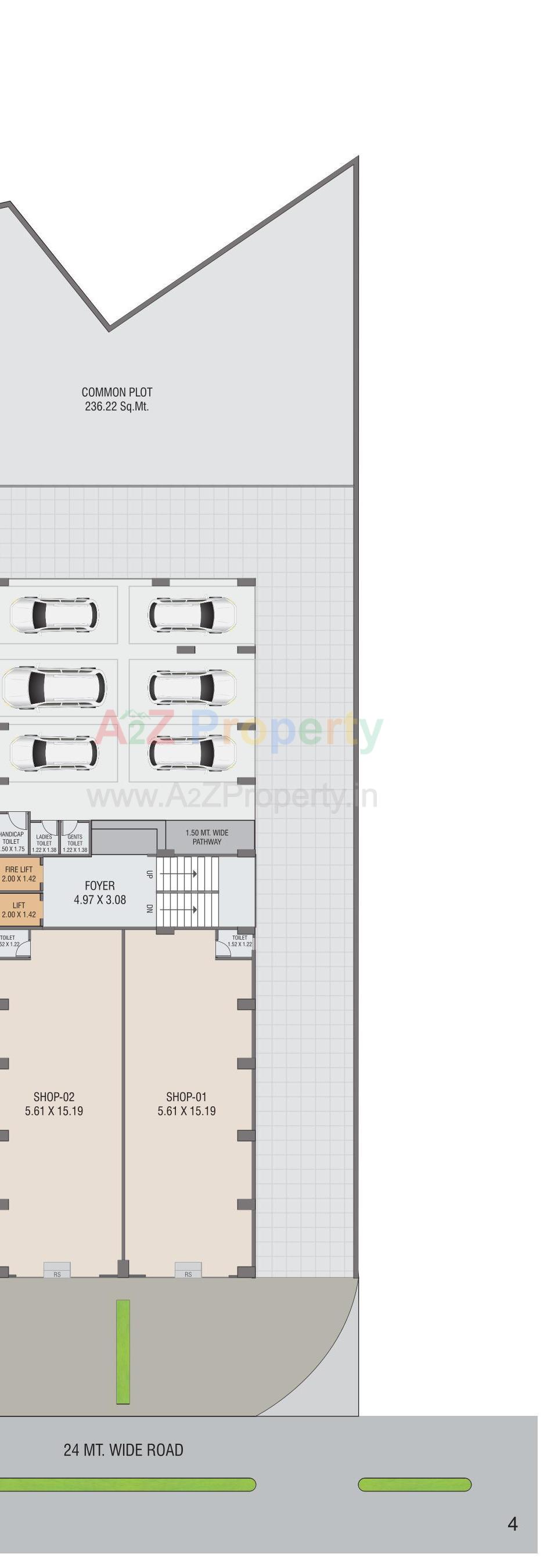 Layout of real estate project Royal Lakend located at Gota, Ahmedabad, Gujarat