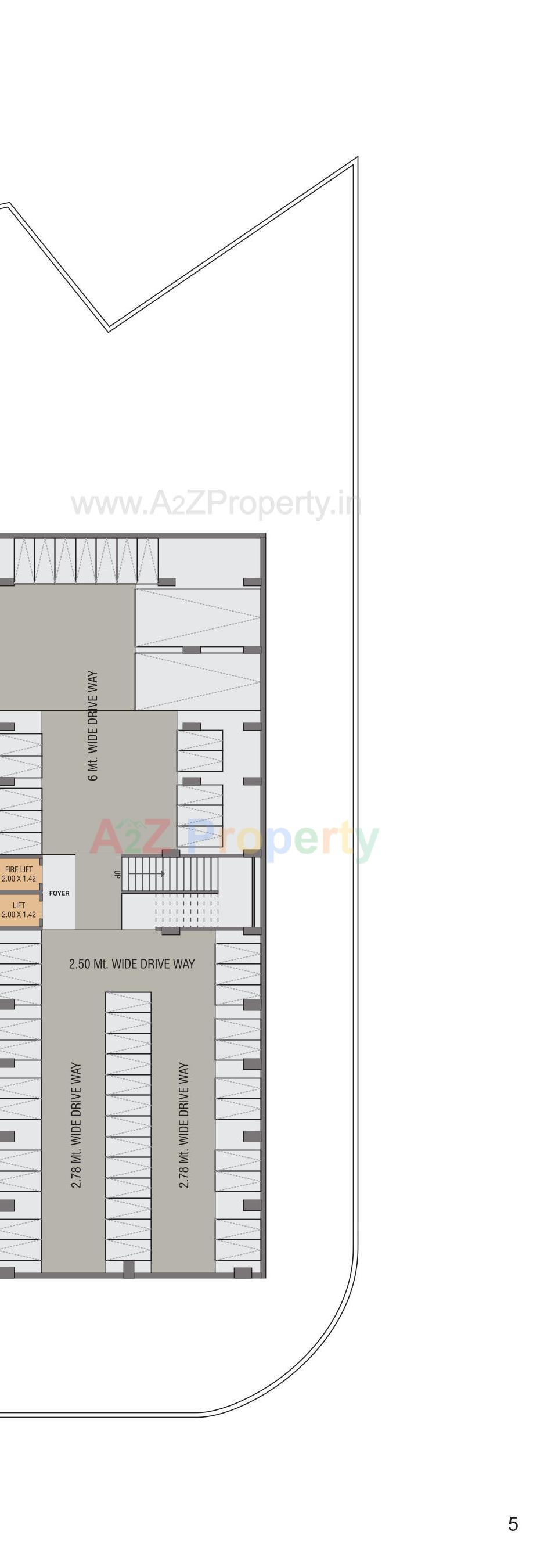 Layout of real estate project Royal Lakend located at Gota, Ahmedabad, Gujarat