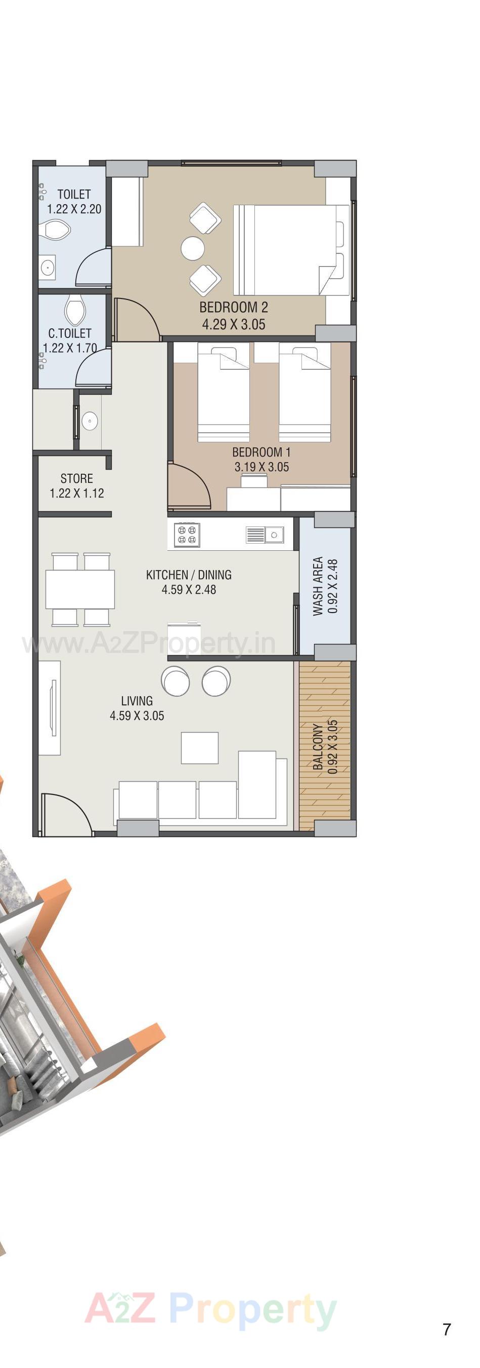 Layout of real estate project Royal Lakend located at Gota, Ahmedabad, Gujarat
