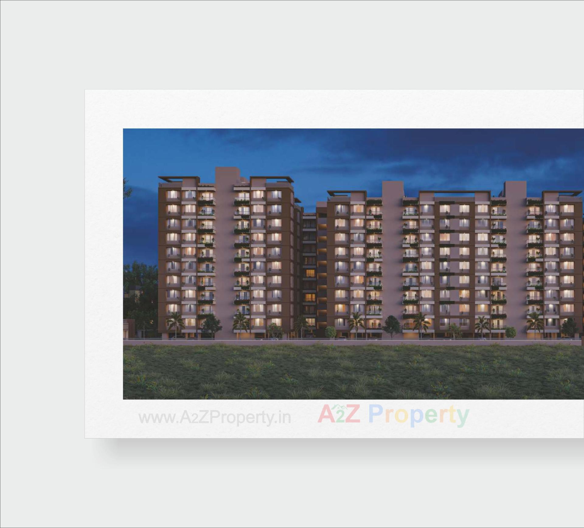 3D Elevation of real estate project Royal Lakeview located at Chiloda, Ahmedabad, Gujarat