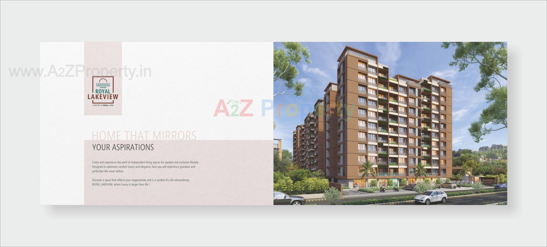 3D Elevation of real estate project Royal Lakeview located at Chiloda, Ahmedabad, Gujarat