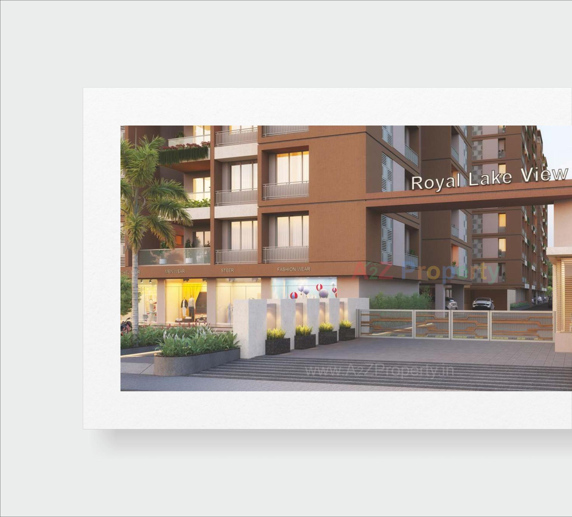 3D Elevation of real estate project Royal Lakeview located at Chiloda, Ahmedabad, Gujarat