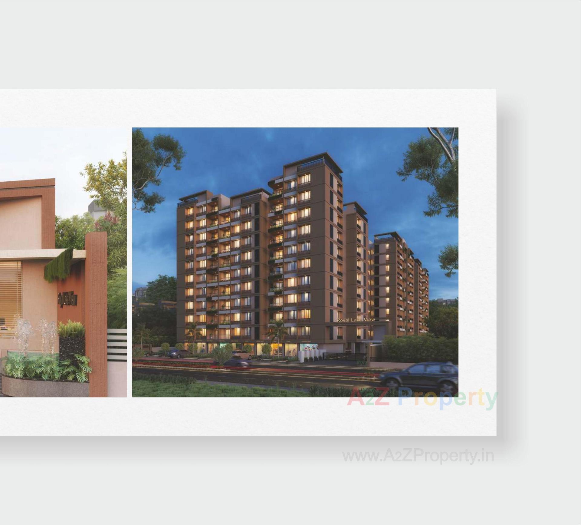 3D Elevation of real estate project Royal Lakeview located at Chiloda, Ahmedabad, Gujarat