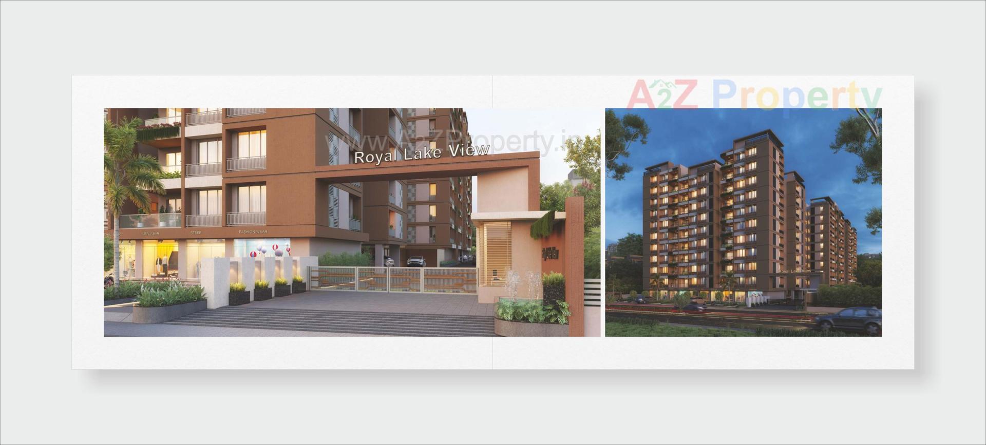 3D Elevation of real estate project Royal Lakeview located at Chiloda, Ahmedabad, Gujarat
