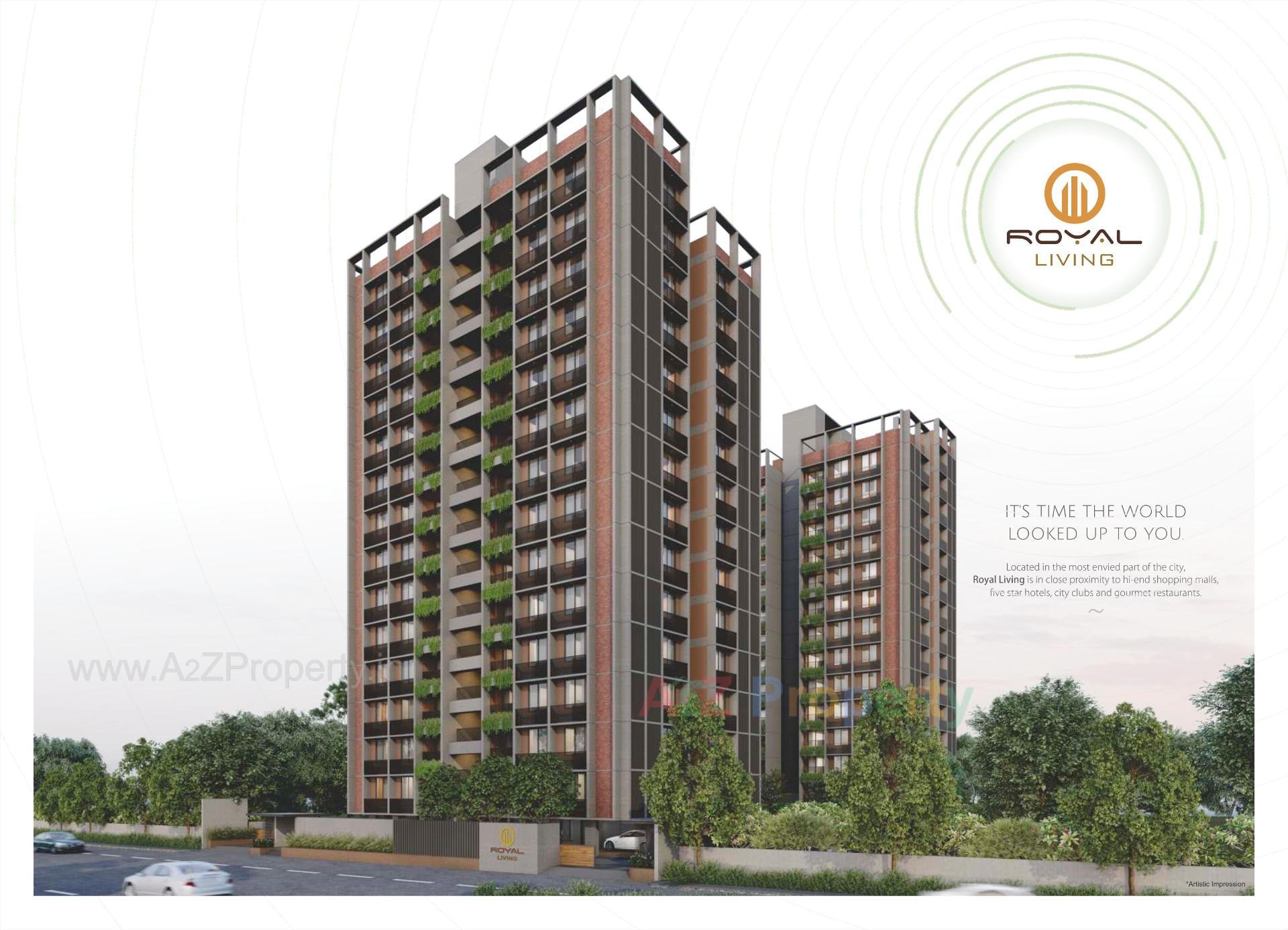 3D Elevation of real estate project Royal Living located at Ahmedabad, Ahmedabad, Gujarat