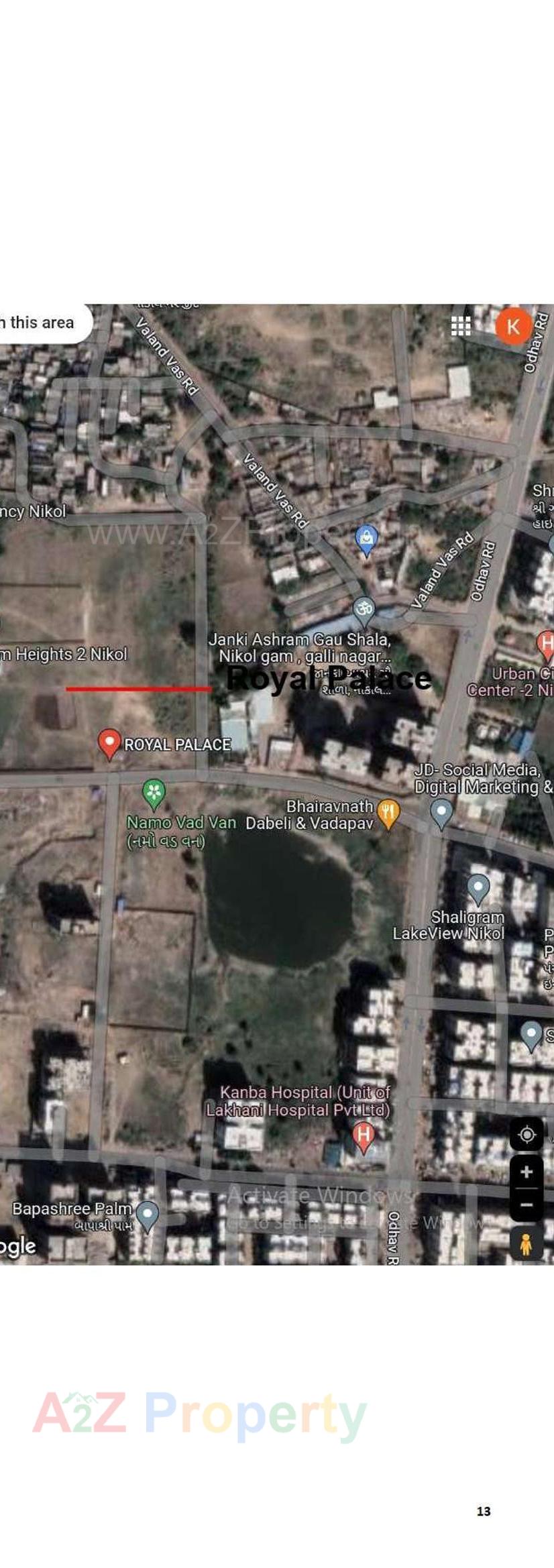 3D Elevation of real estate project Royal Palace located at Nikol, Ahmedabad, Gujarat