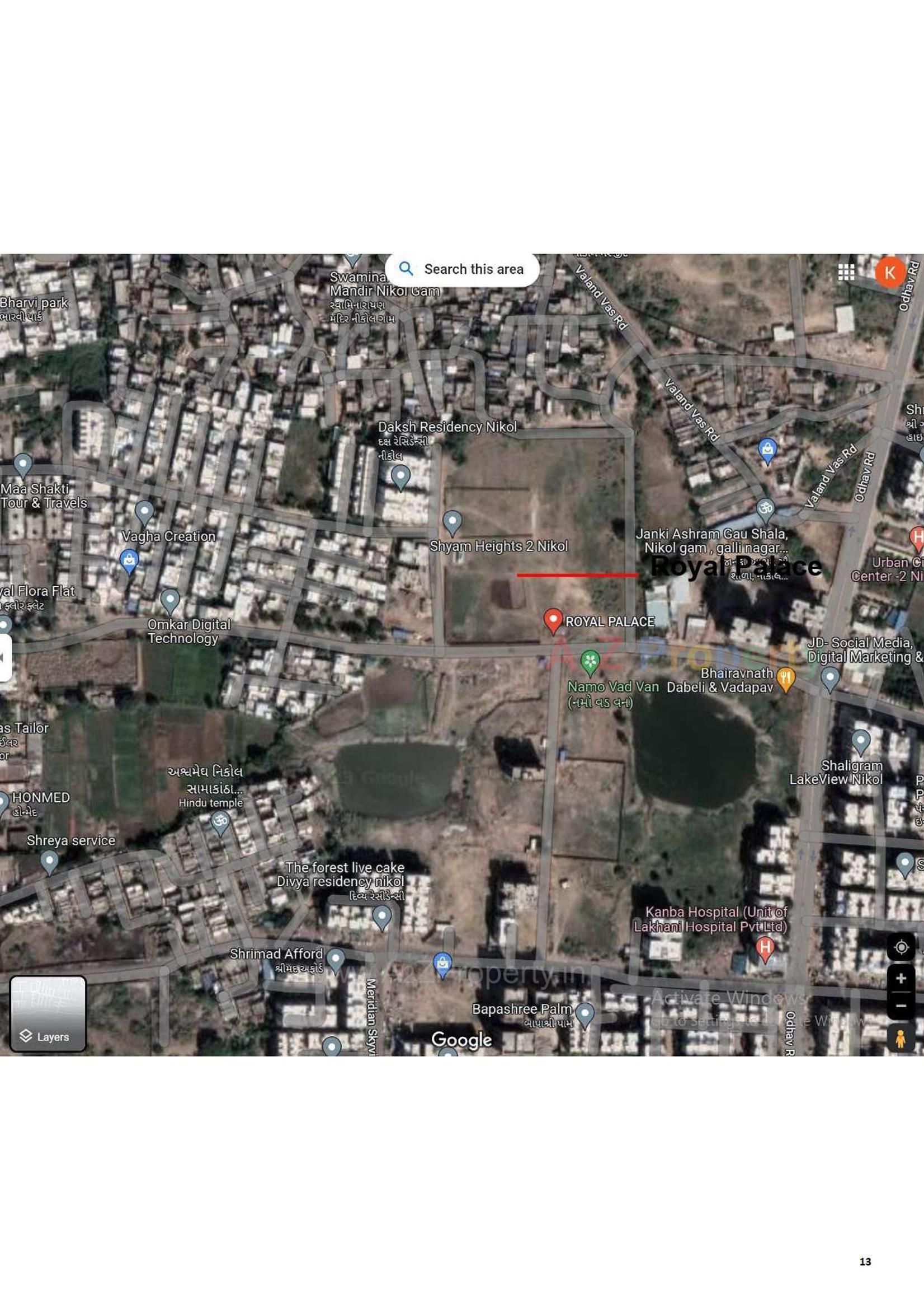 3D Elevation of real estate project Royal Palace located at Nikol, Ahmedabad, Gujarat