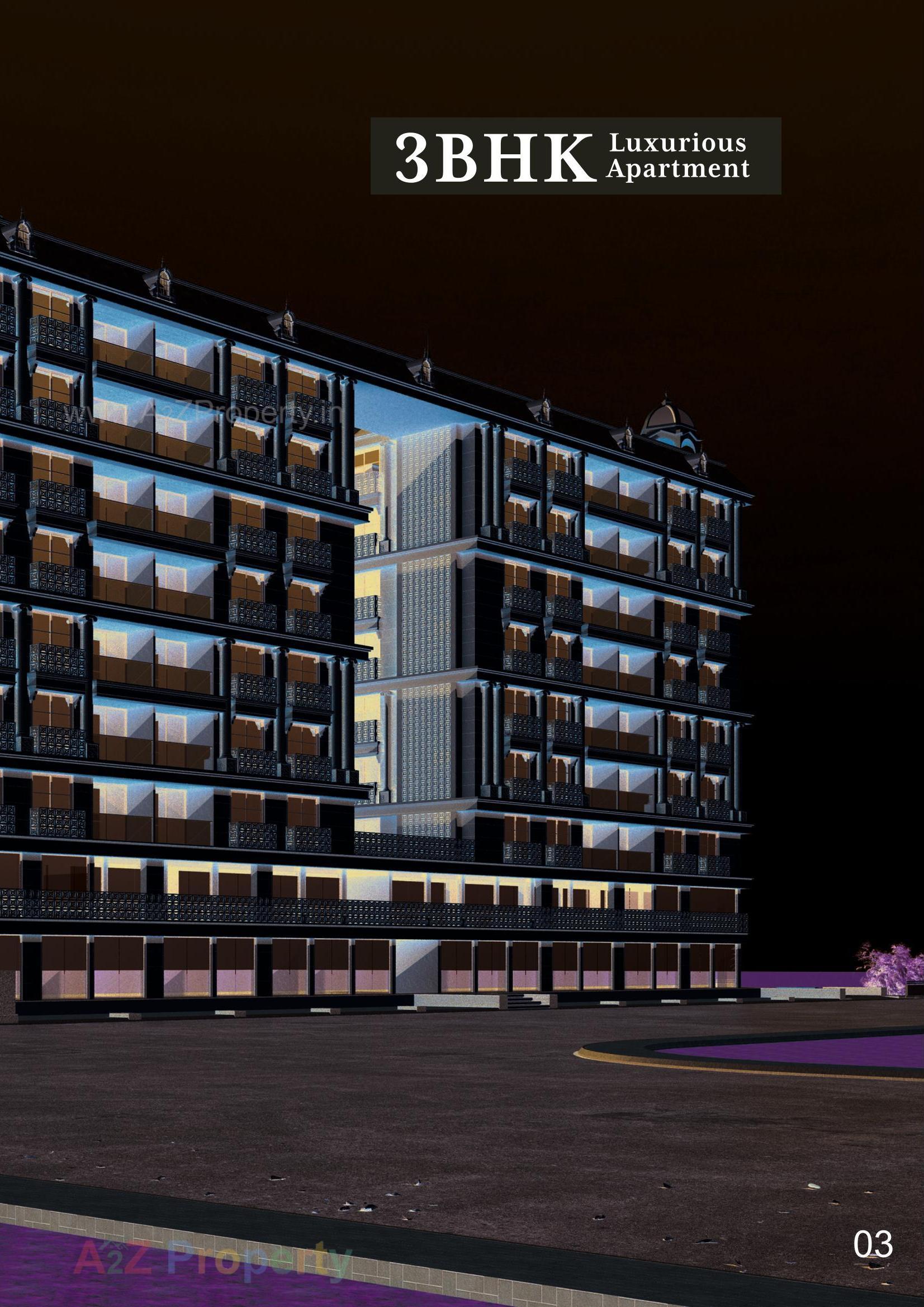 3D Elevation of real estate project Royal Palace located at Nikol, Ahmedabad, Gujarat