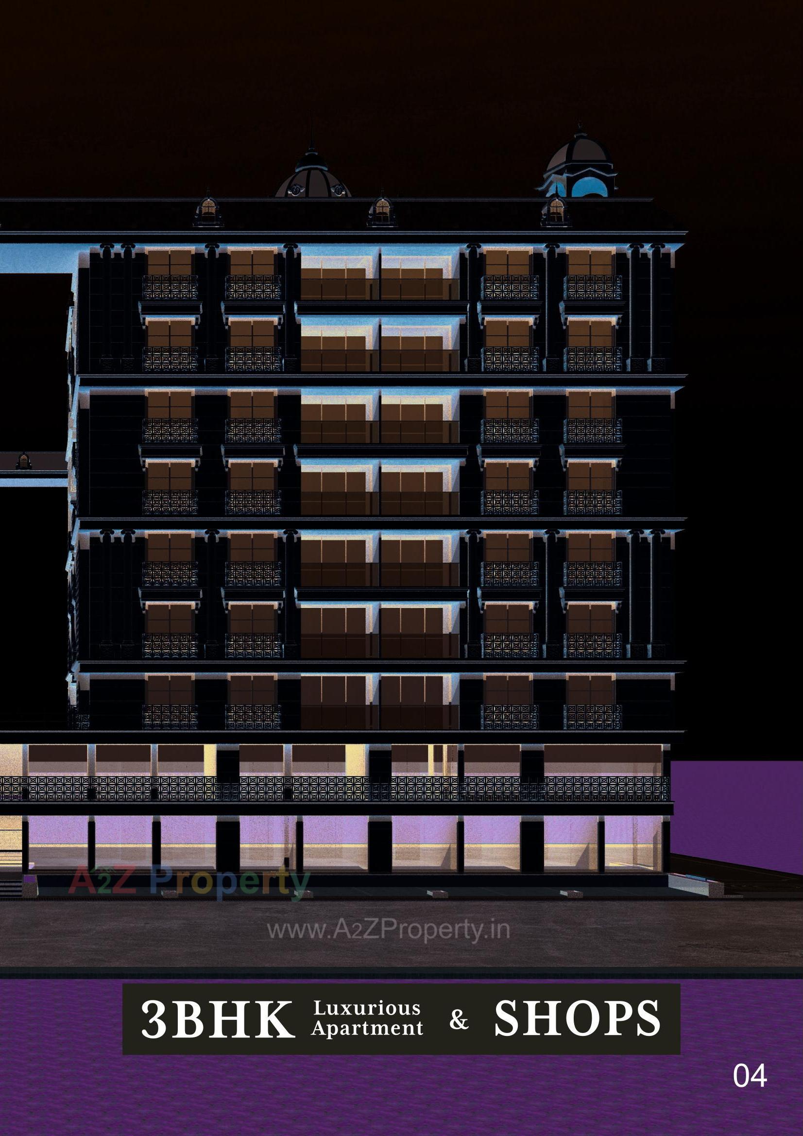 3D Elevation of real estate project Royal Palace located at Nikol, Ahmedabad, Gujarat