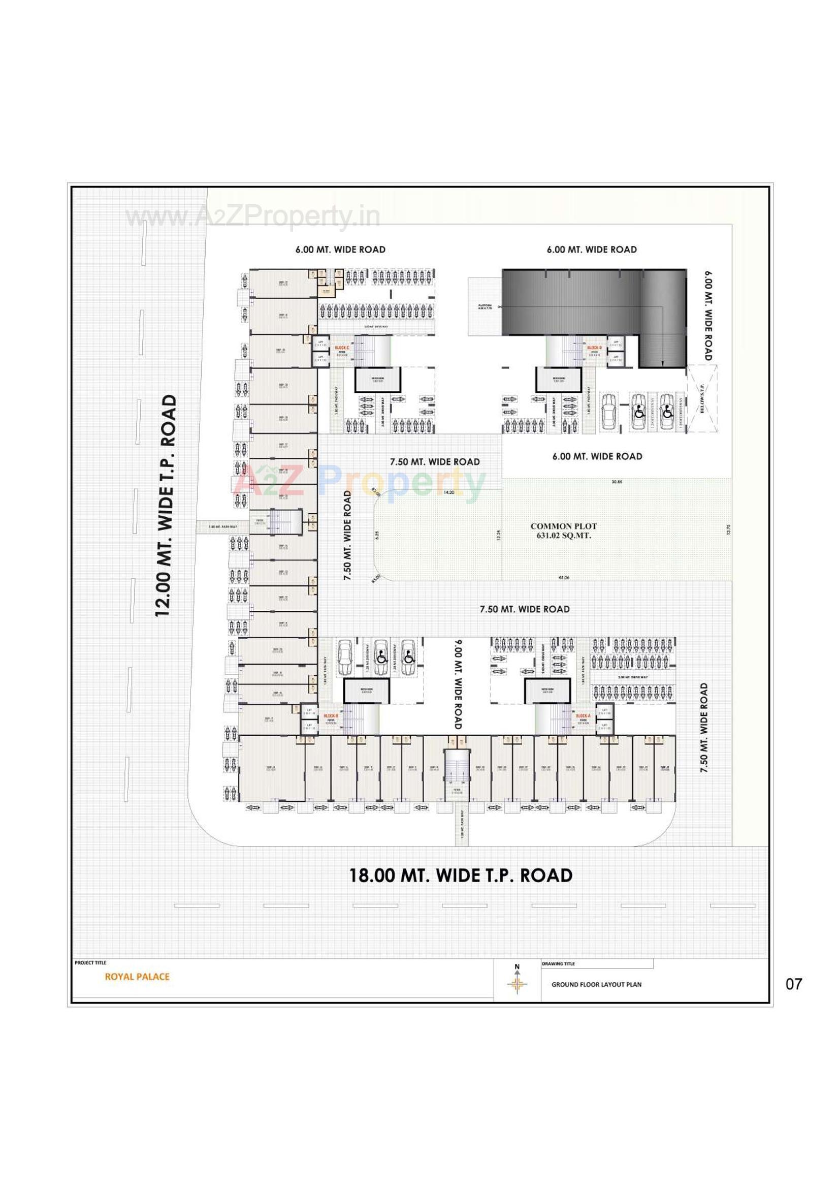 Layout of real estate project Royal Palace located at Nikol, Ahmedabad, Gujarat