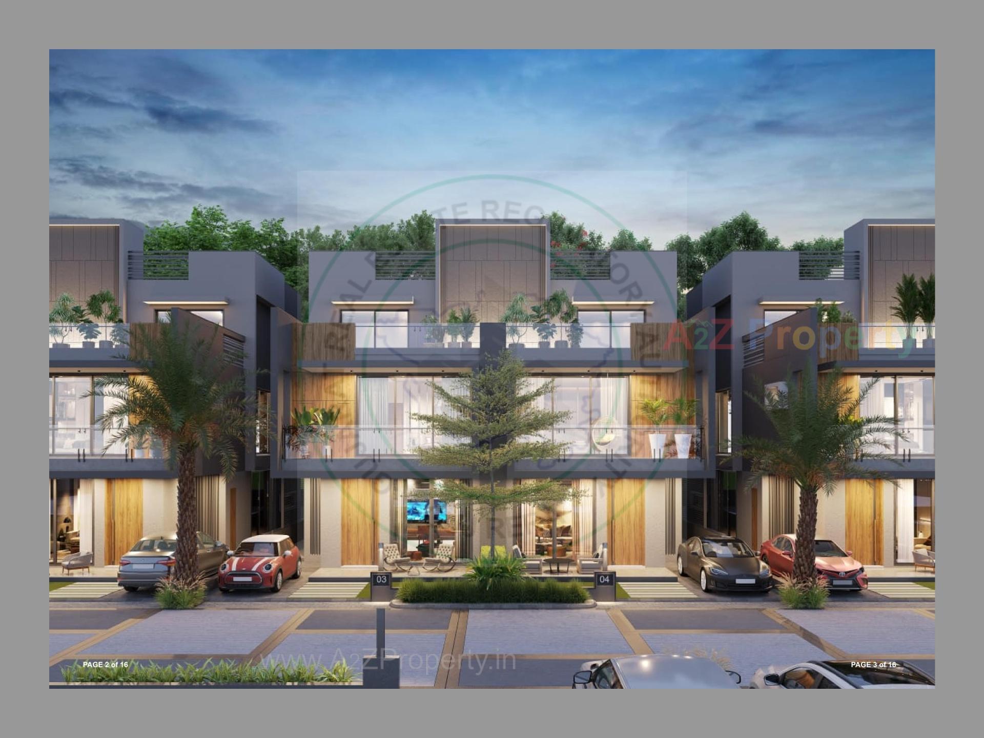 3D Elevation of real estate project Royal Palace located at Muthiya, Ahmedabad, Gujarat