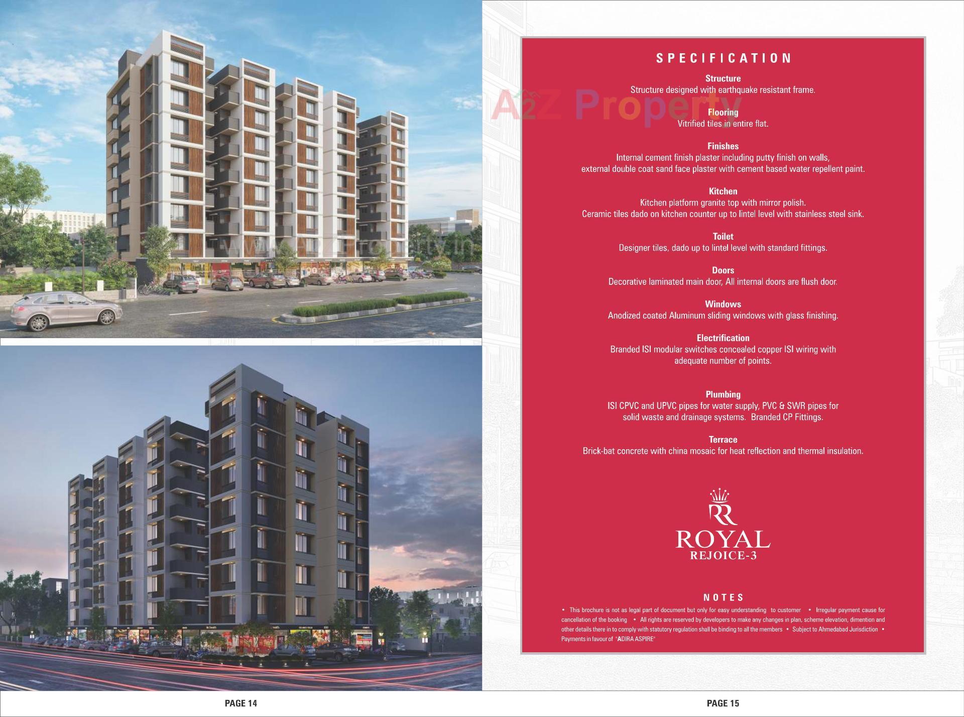 3D Elevation of real estate project Royal Rejoice located at Ahmedabad, Ahmedabad, Gujarat