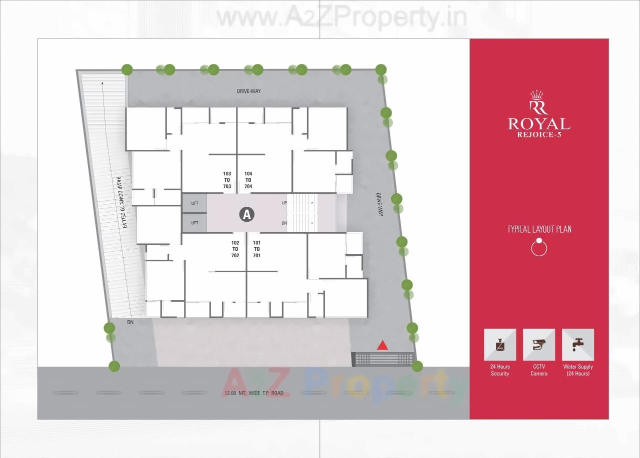Layout of real estate project Royal Rejoice located at Ahmedabad, Ahmedabad, Gujarat
