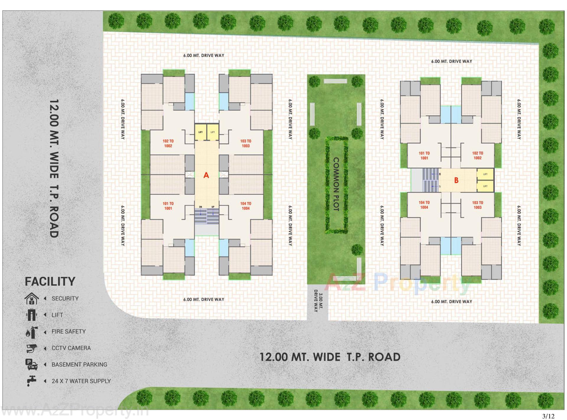 Layout of real estate project Royal Relexa located at Ahmedabad, Ahmedabad, Gujarat