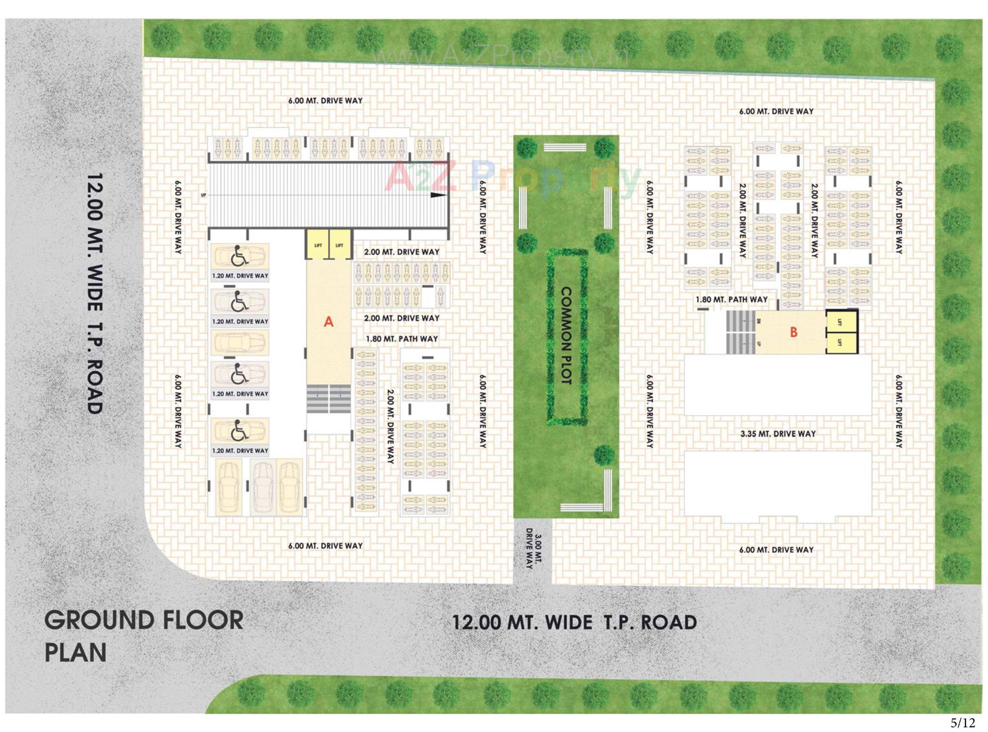 Layout of real estate project Royal Relexa located at Ahmedabad, Ahmedabad, Gujarat