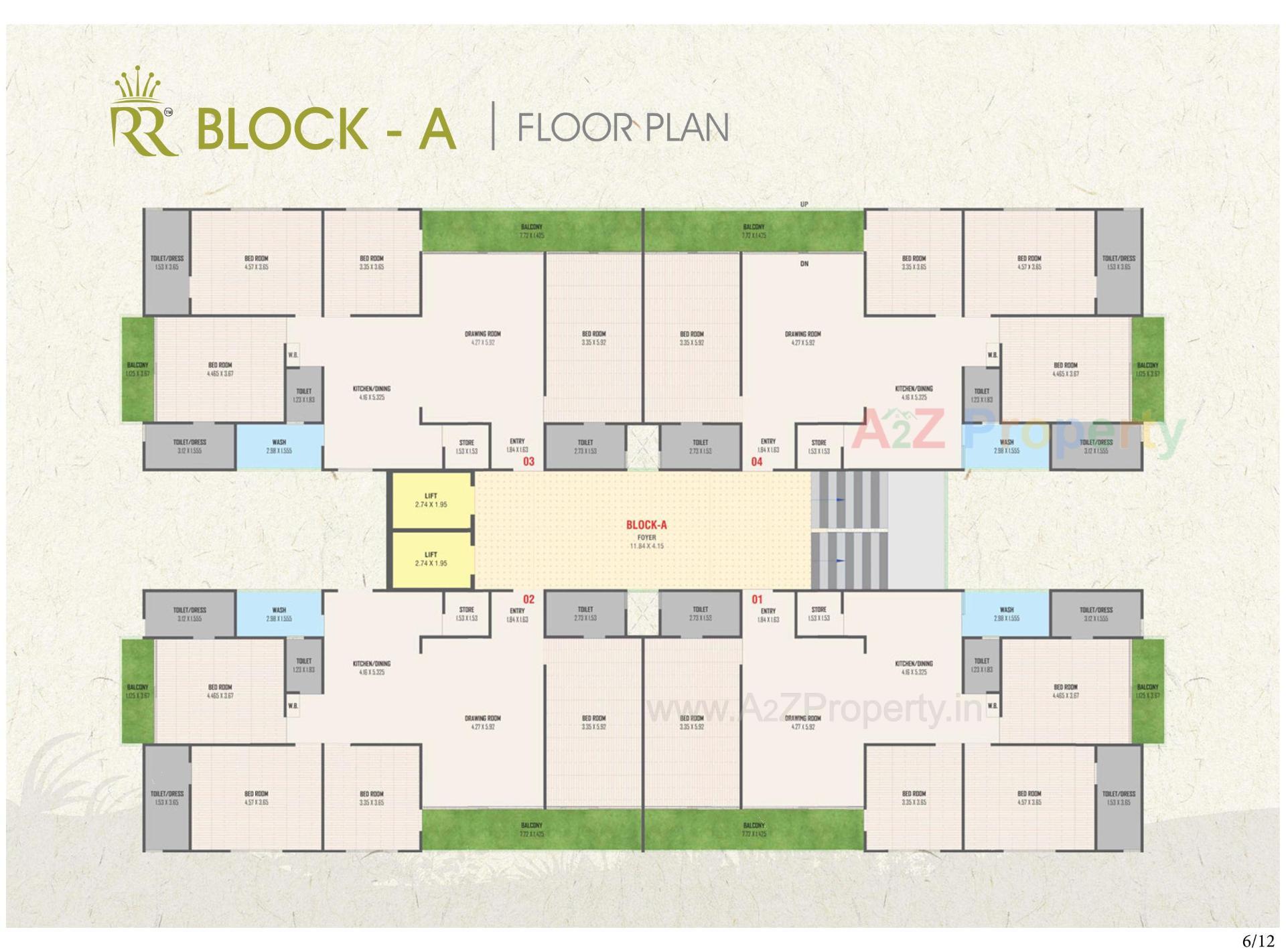 Layout of real estate project Royal Relexa located at Ahmedabad, Ahmedabad, Gujarat