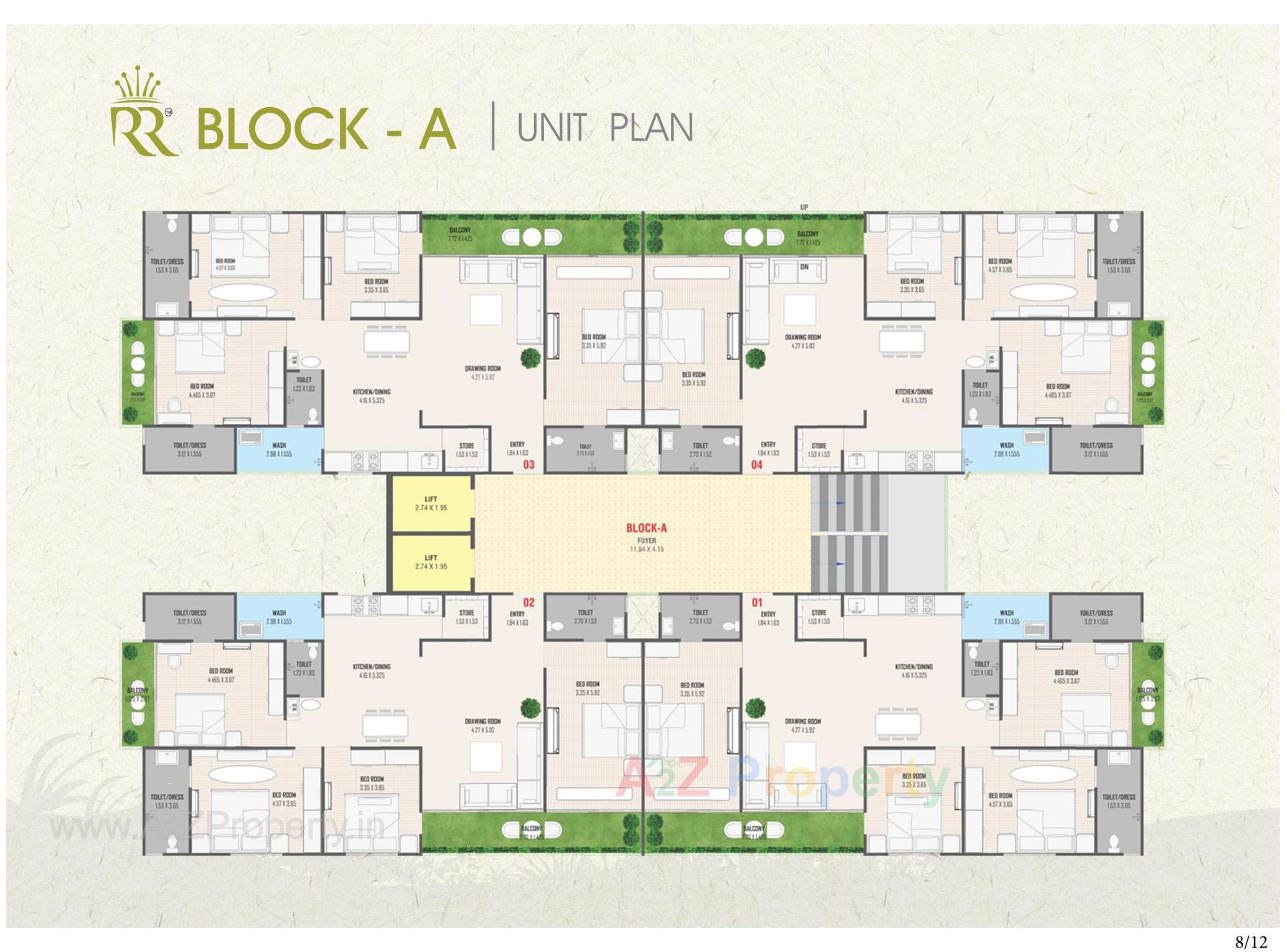 Layout of real estate project Royal Relexa located at Ahmedabad, Ahmedabad, Gujarat