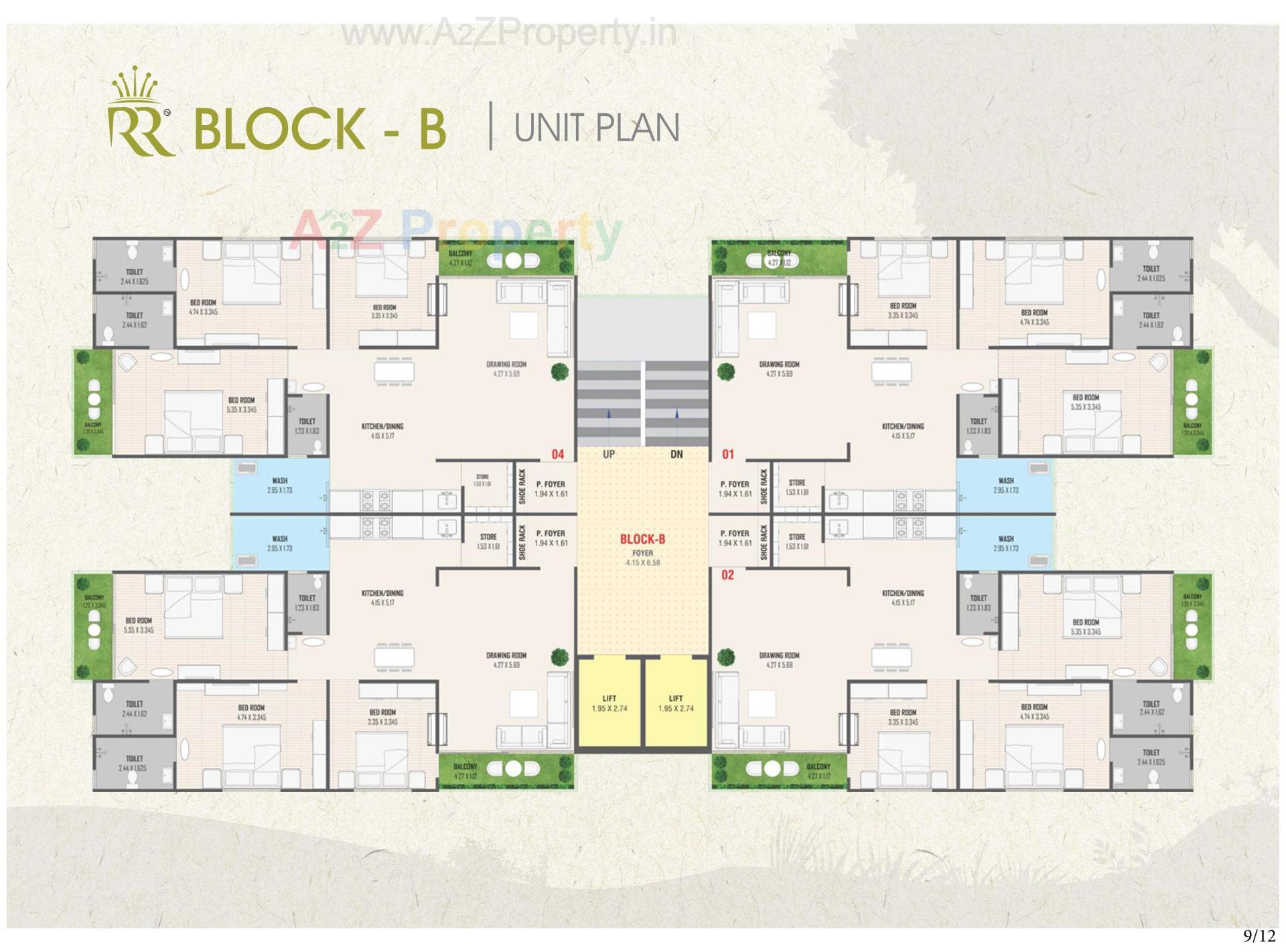Layout of real estate project Royal Relexa located at Ahmedabad, Ahmedabad, Gujarat