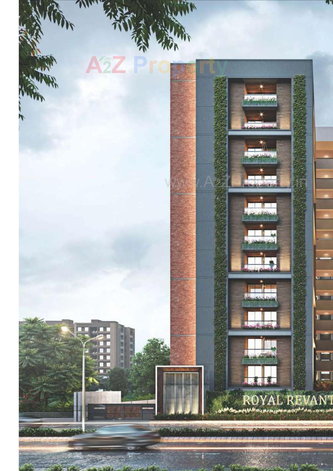 3D Elevation of real estate project Royal Revanta located at Hanspura, Ahmedabad, Gujarat