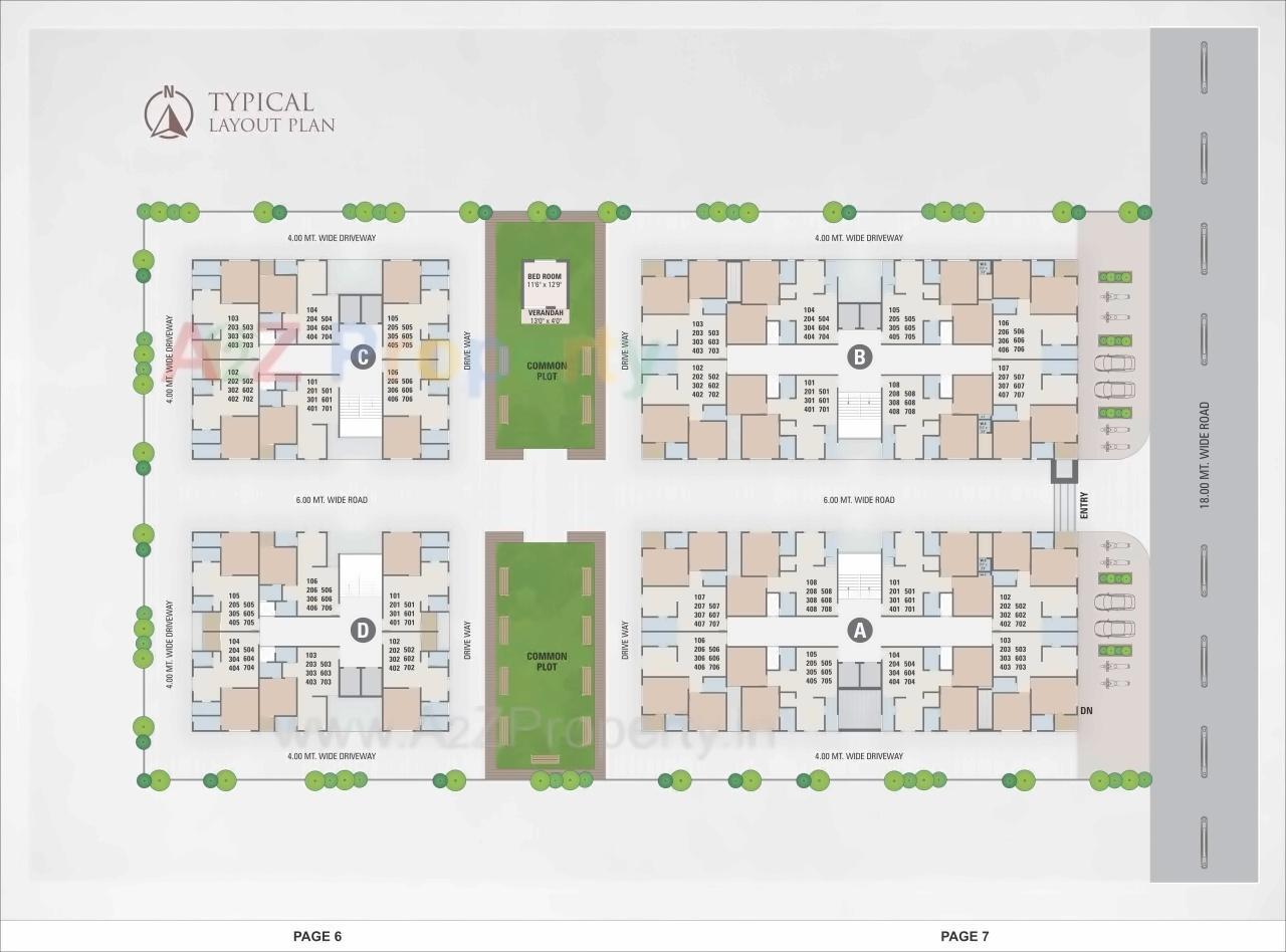 Layout of real estate project Royal Riviera located at Vatva, Ahmedabad, Gujarat