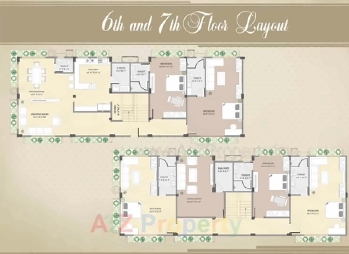 Layout of real estate project Royal Serenade located at Shilaj, Ahmedabad, Gujarat
